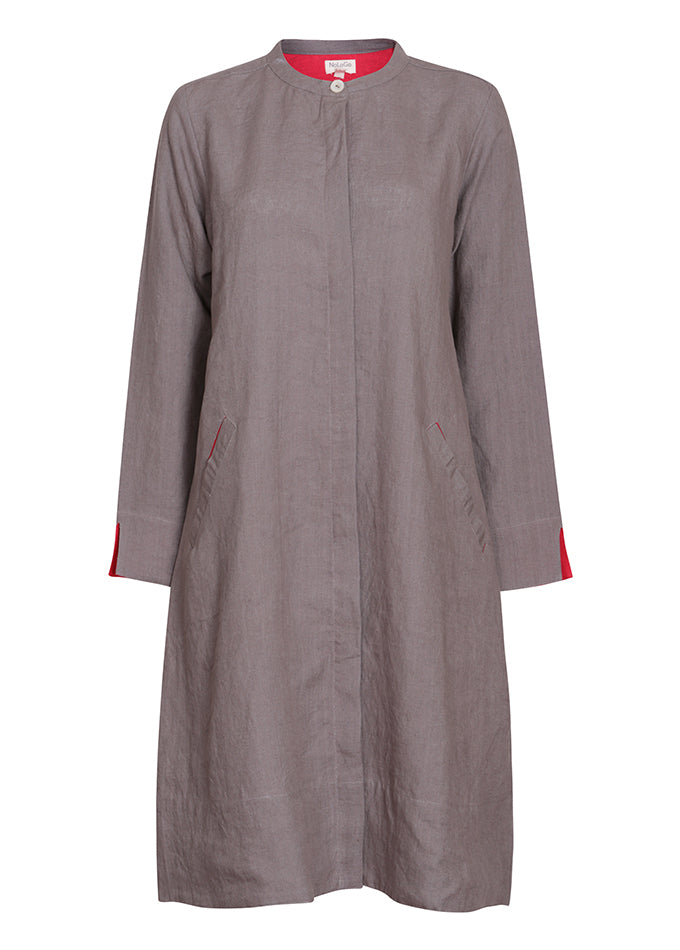 Women’s Super Mix Coat Dress Grey/Rosehip Small Nologo-Chic