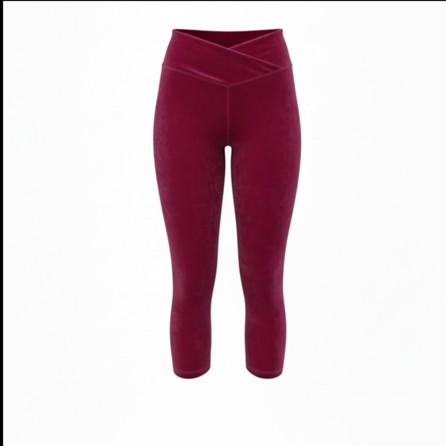 Brasini Swimwear Women's Pink V-waist Leggings - Magenta Velvet