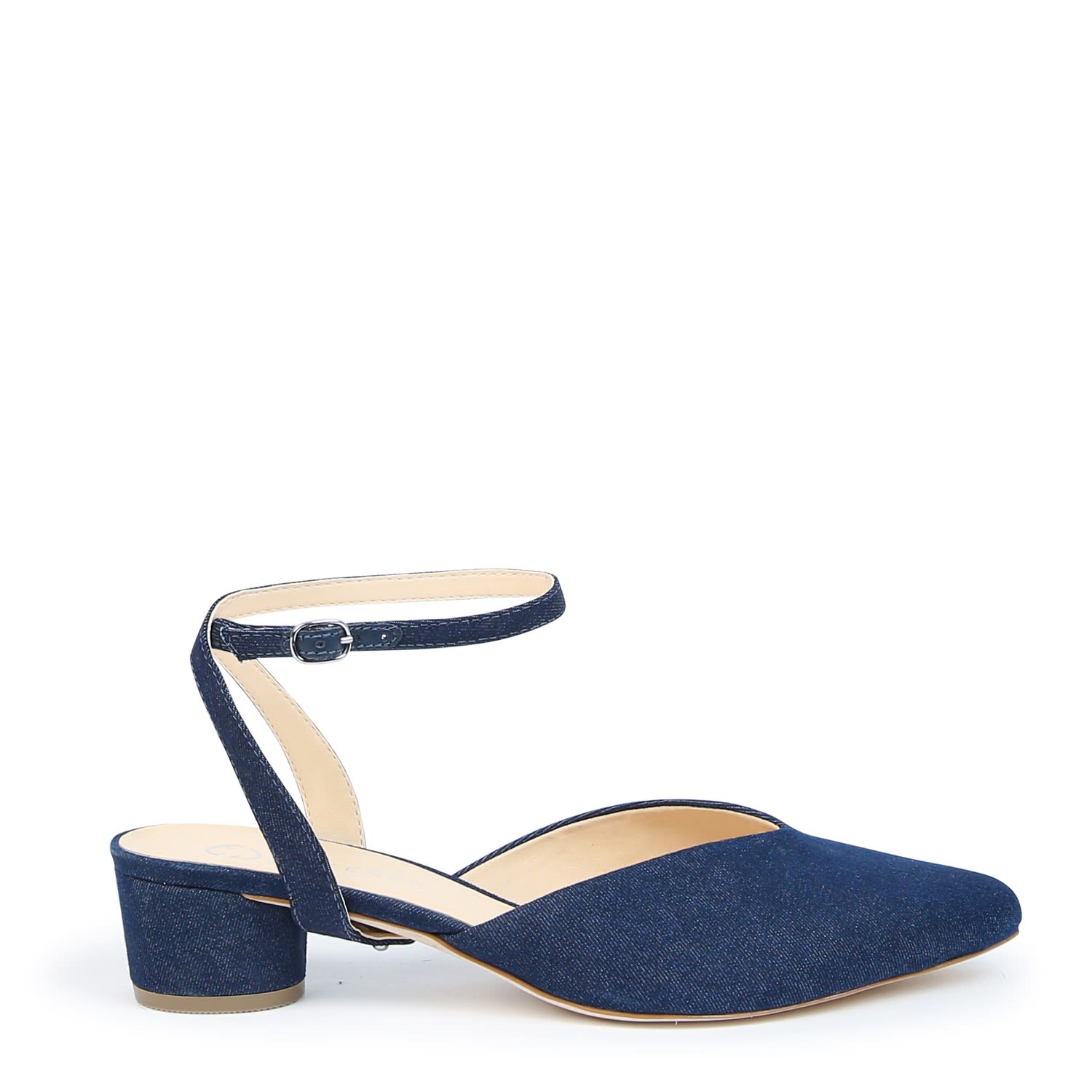 Alterre Women's Blue Recycled Denim Marilyn V Slide In Blue