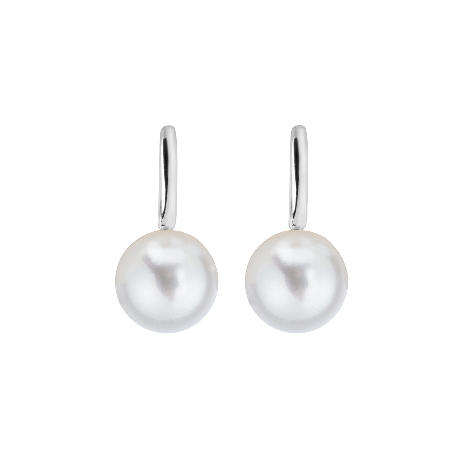 Ora Pearls Women's Silver / White Aetis X Large Pearl Hoop Earrings - Silver In Multi