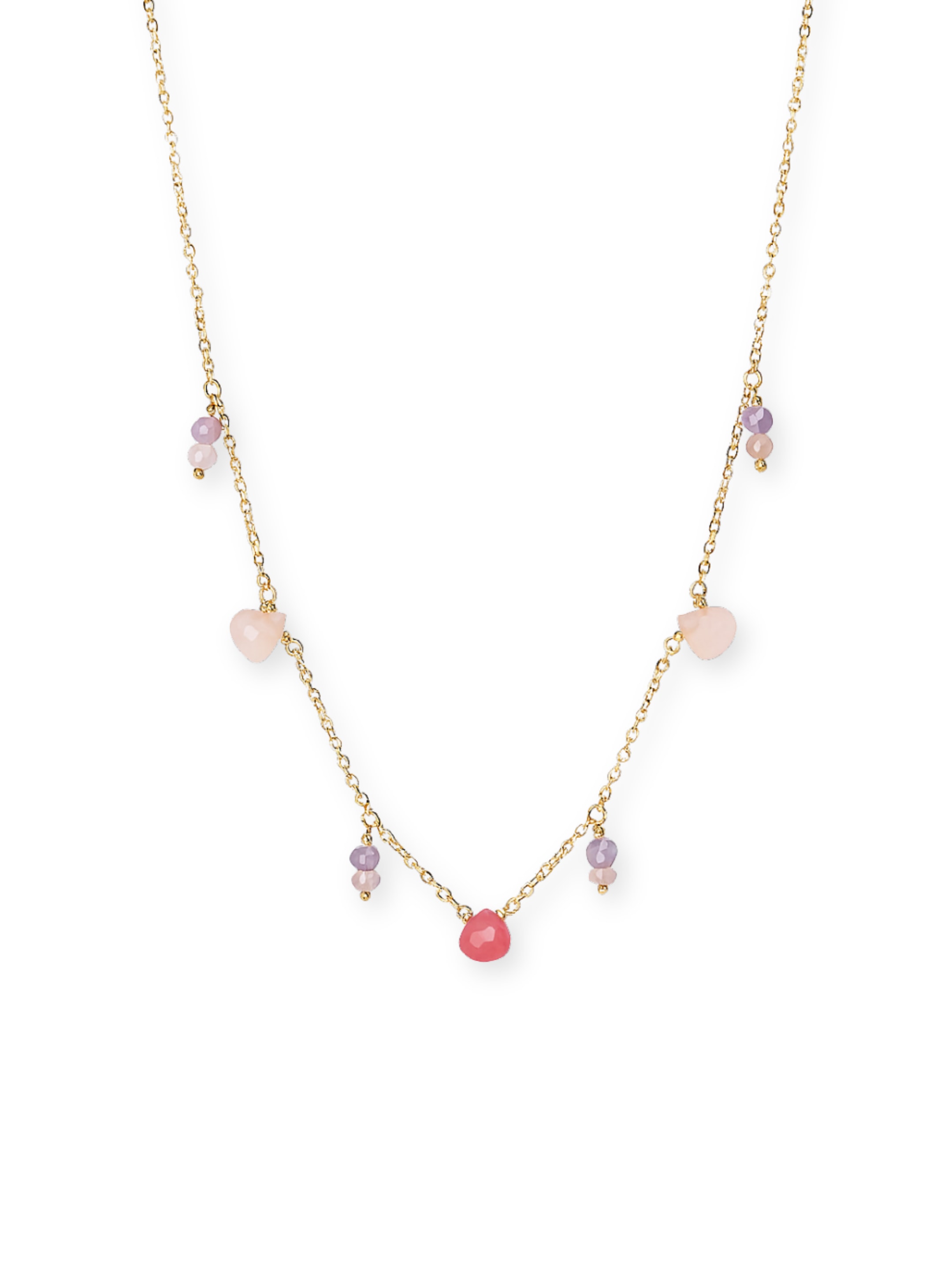 Inari Jewellery Women's Pink / Purple / Red Gumdrops Necklace In Brown