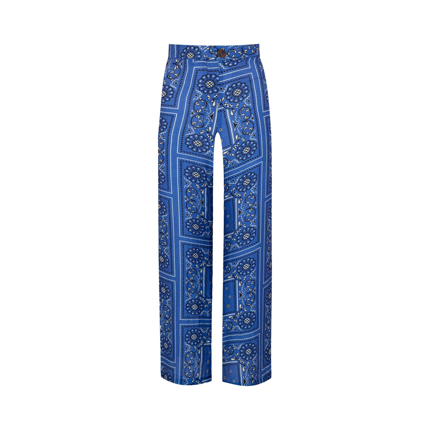 State Of Georgia Women's Boardwalk Pants Bandana State Print/ Blue
