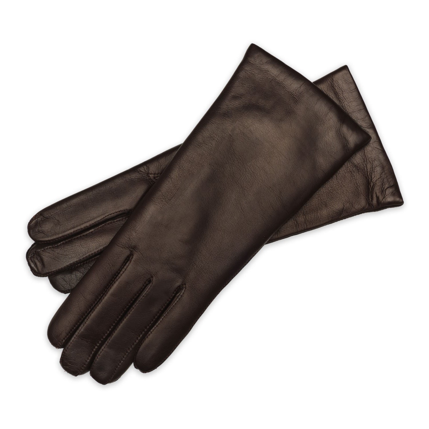 1861 Glove Manufactory Brown Marsala - Women's Minimalist Leather Gloves In Marrone In Brown