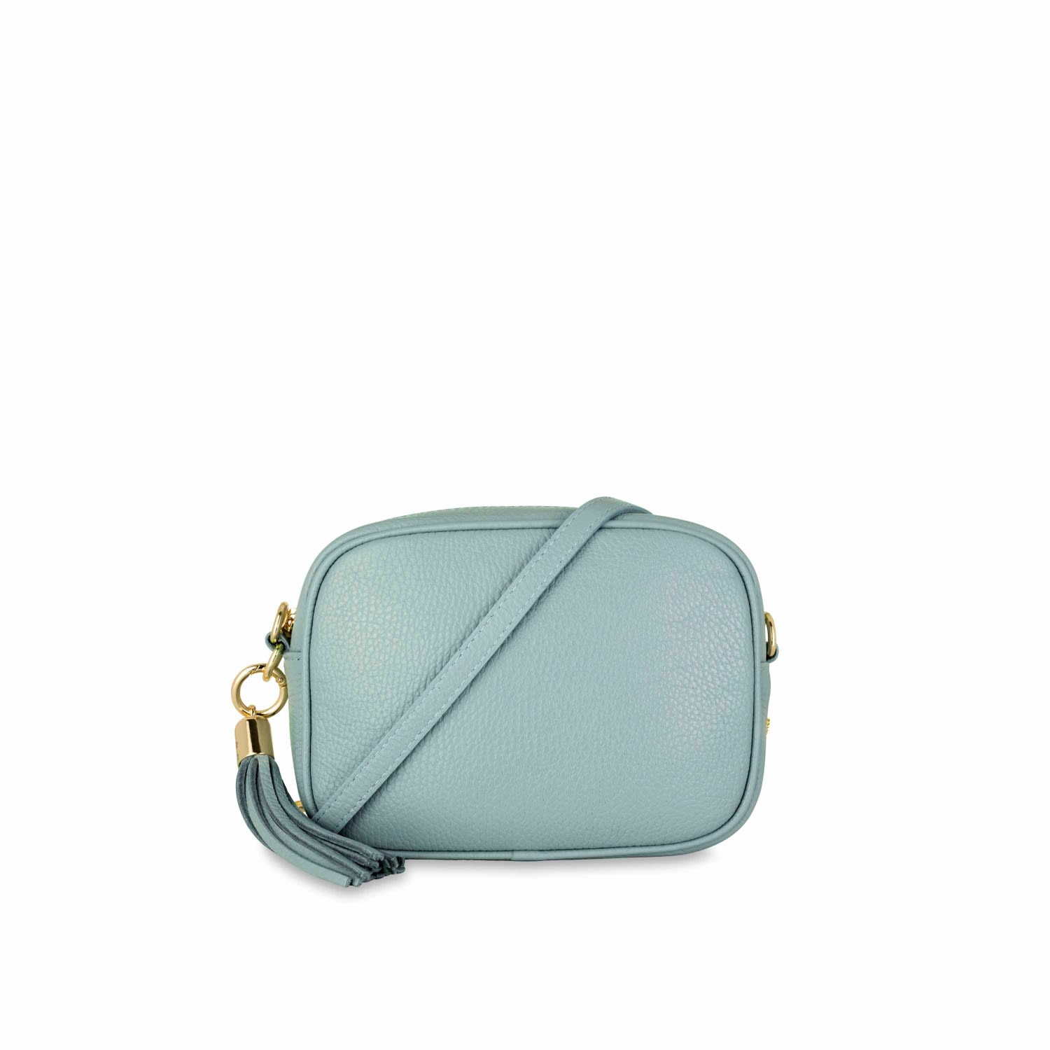 Apatchy London Women's The Tassel Pale Blue Leather Crossbody Bag
