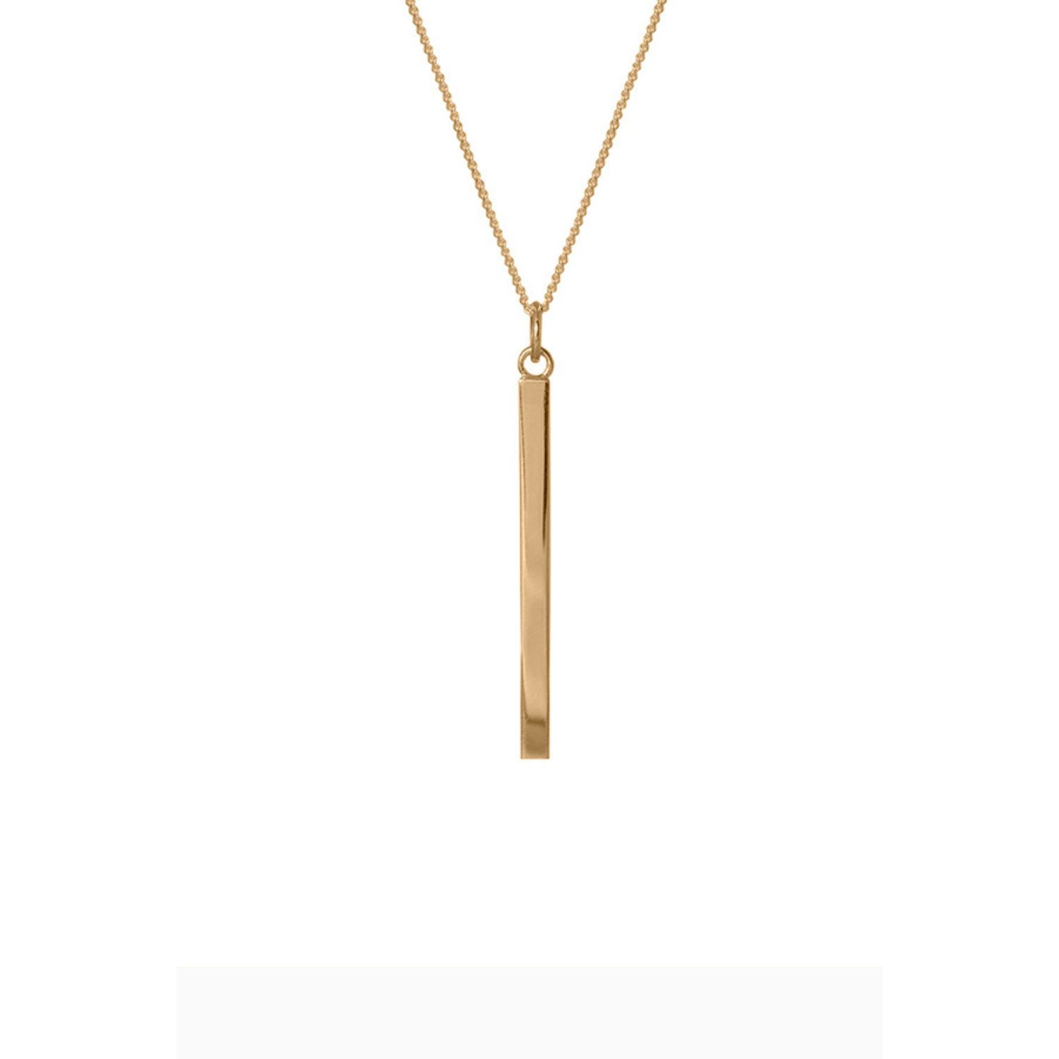 Women's Bar Pendant 18Ct Gold Vermeil | Edge Only