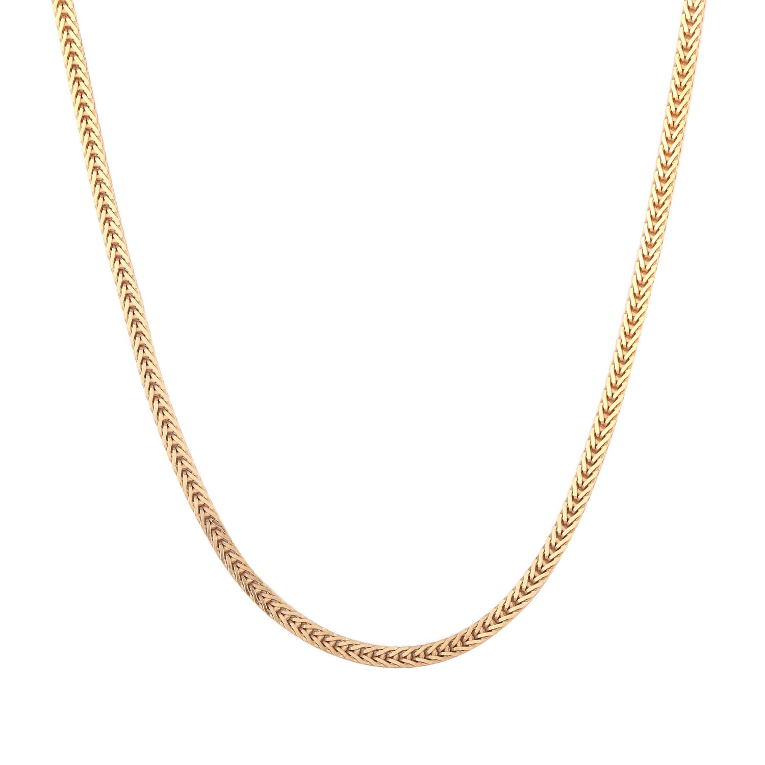 Women’s 22Ct Gold Vermeil Flat Snake Chain 18/20" Seol + Gold