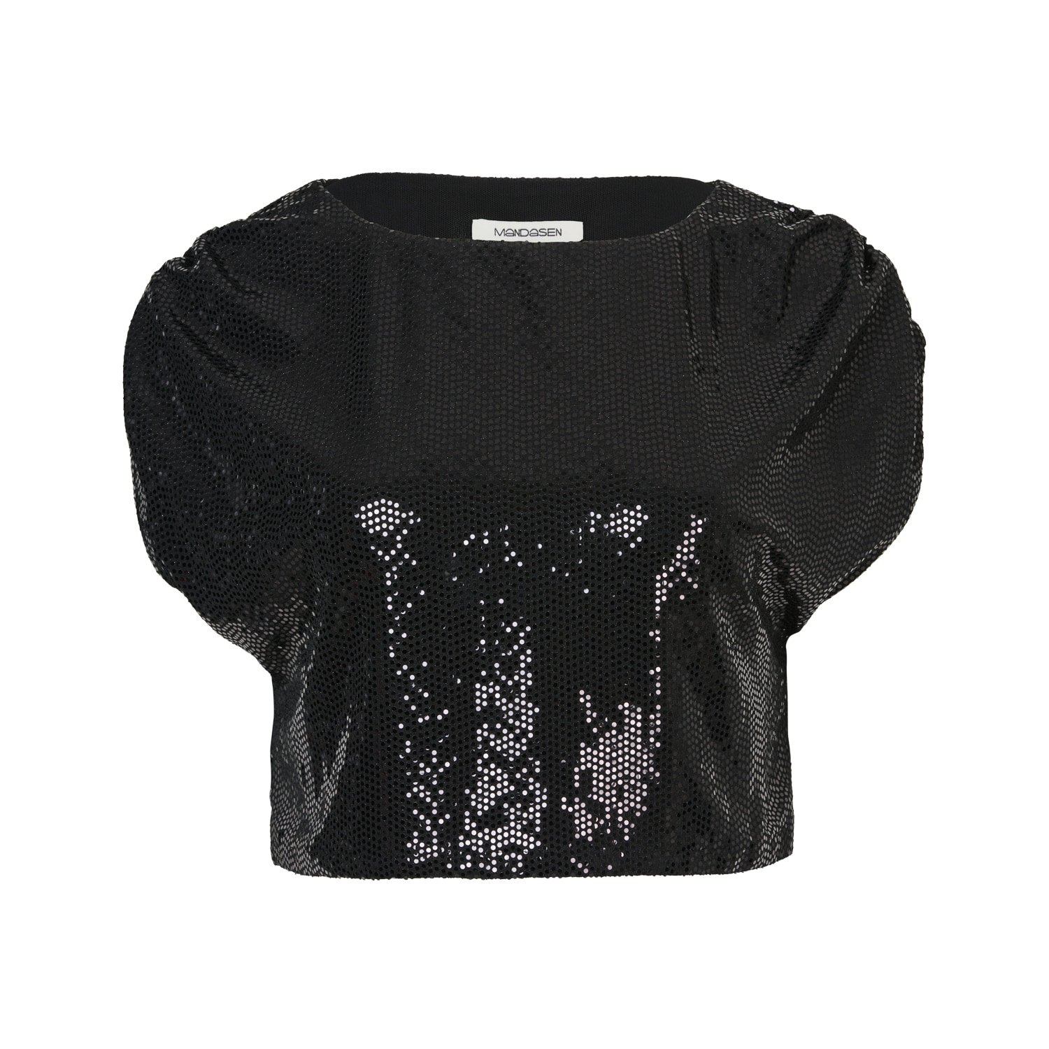 Mandasen Women's Cedar Sequins Top Black In Black