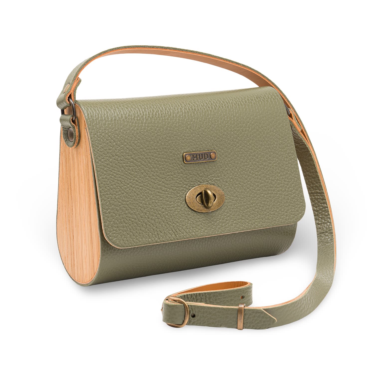 Mud - Manufacture Under Design Women's Green Mini Pear Bag - Moss In Green
