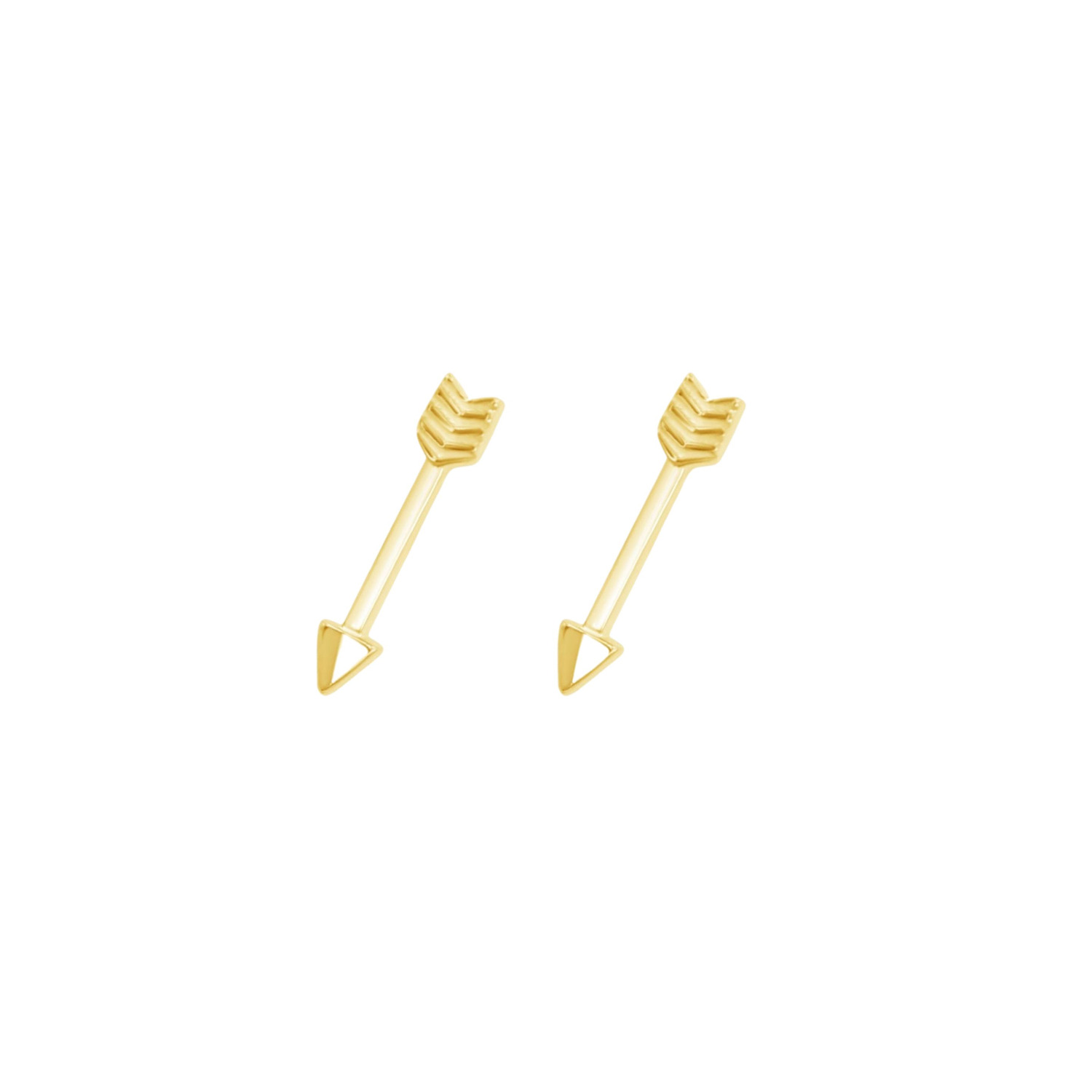 Women’s Gold Arrow Stud Earrings Lucky Eleven