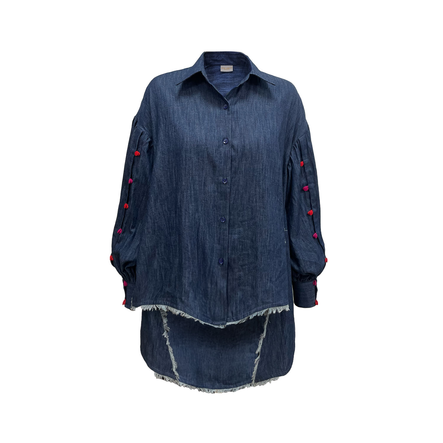Style Junkiie Women's Blue Love Tencel Shirt
