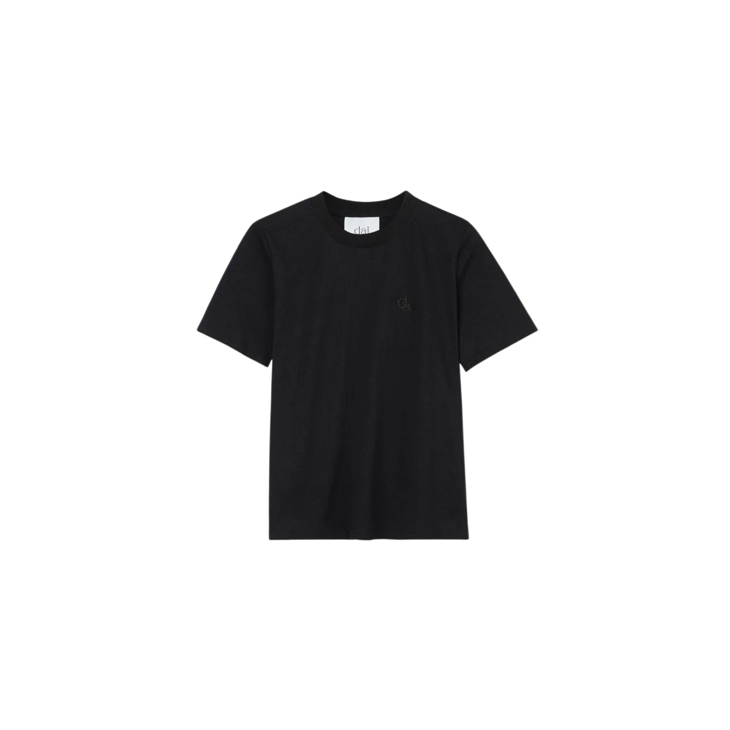 Dal The Label Essential Organic Cotton T-shirt In Black