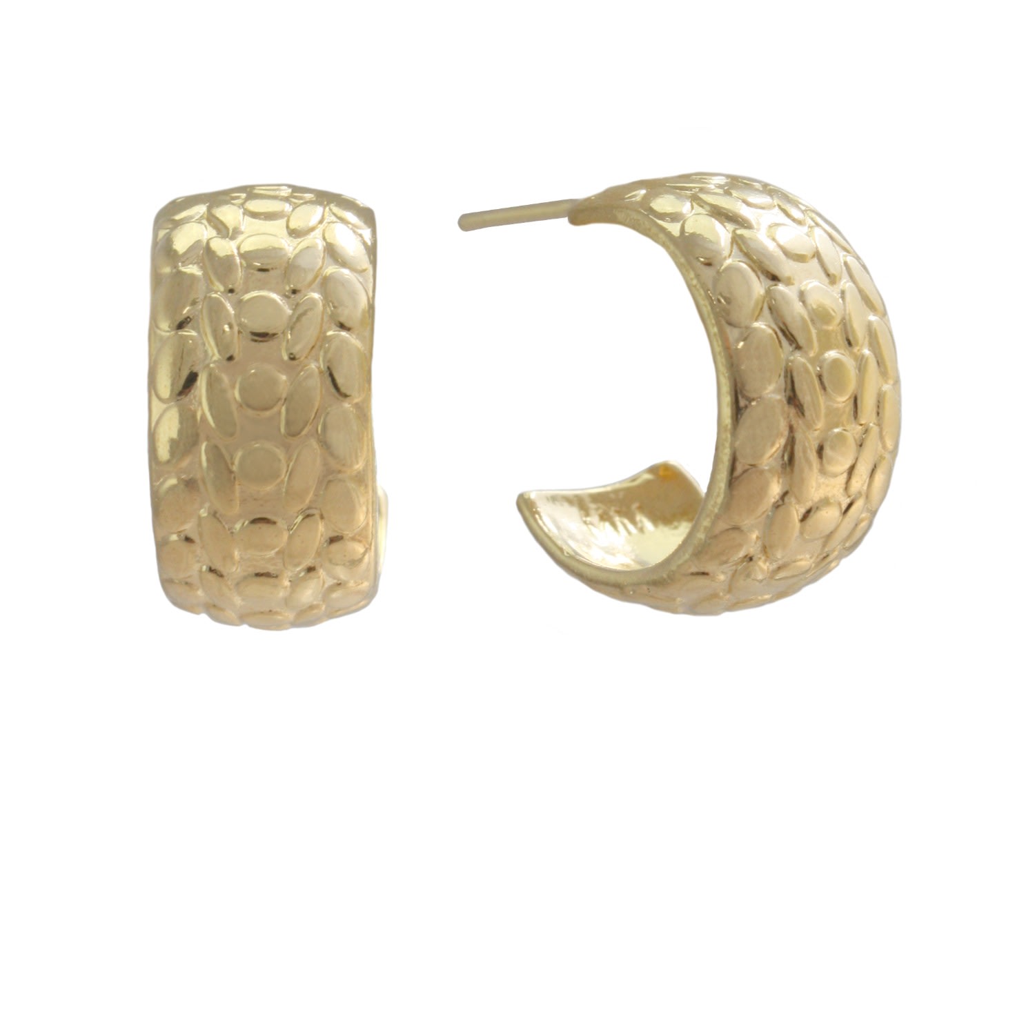 Women’s Gold Liora Textured Hoops Marcia Moran