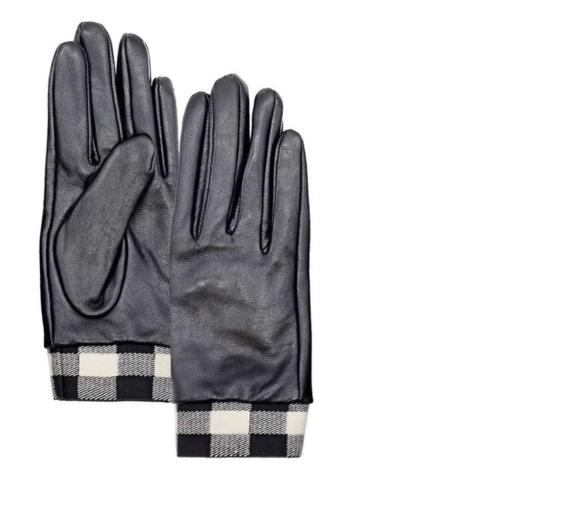 Women’s Black Checker Glove 7" Nooki Design