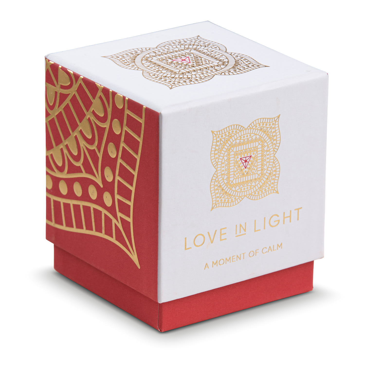 Love In Light Red Root Chakra Candle - Frankincense, Sandalwood, Ylang Ylang In Red