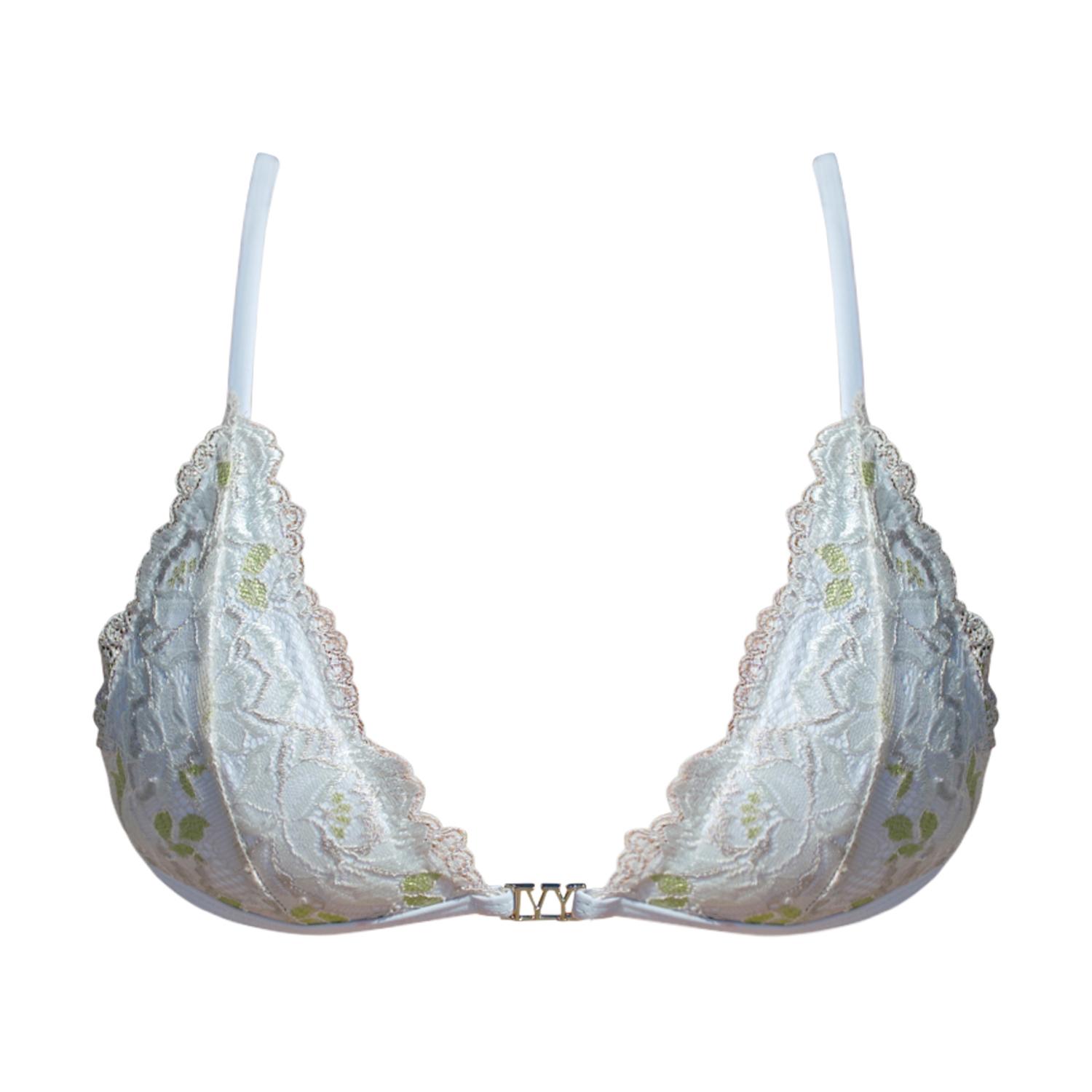 Ivy Swimwear Women's White Sakura In Ivory Bikini Top