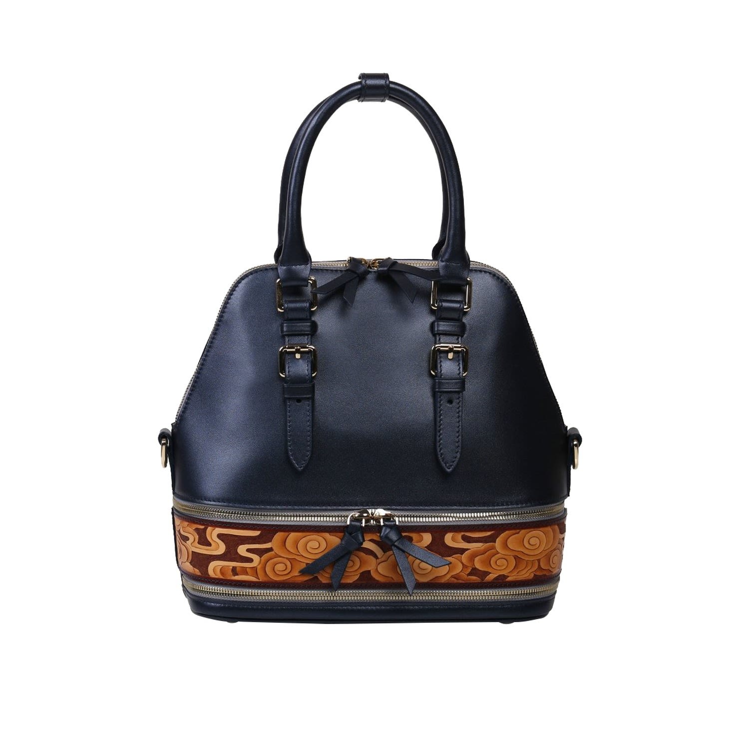 Women’s Cloud Satchel Leather Bag Blue Bellorita