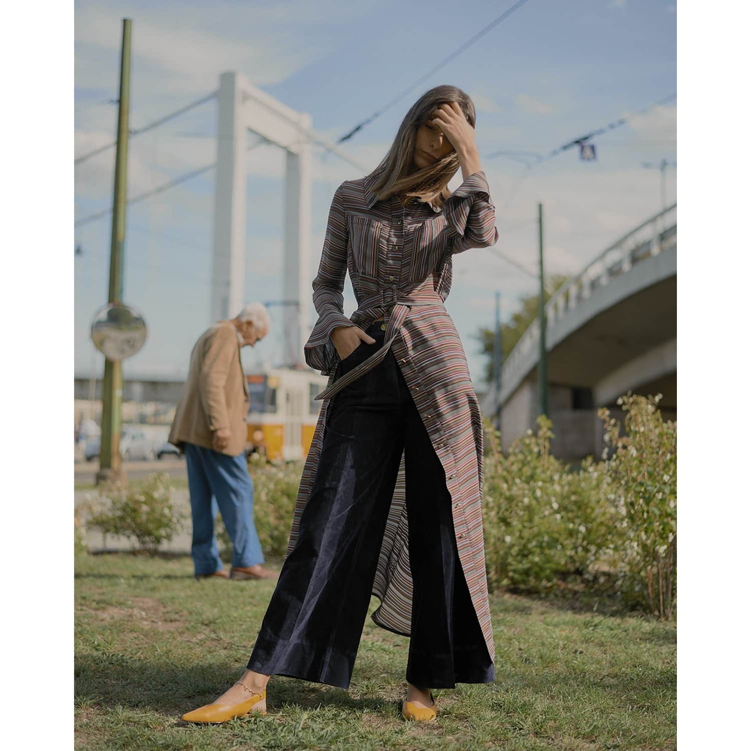 ankle length shirt dress