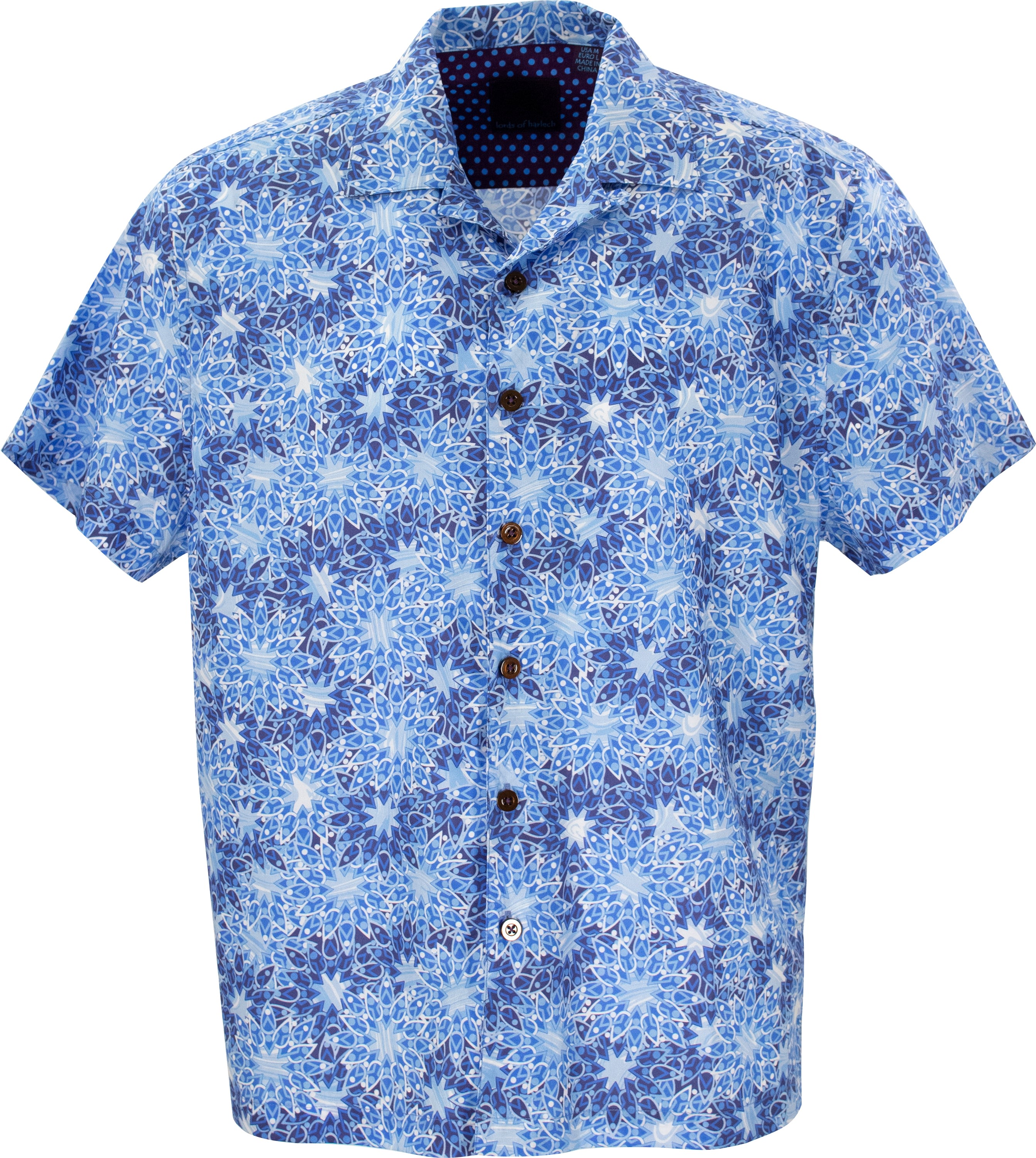 Lords Of Harlech Men's Ralph Rainforest Medallion Blue In Blue