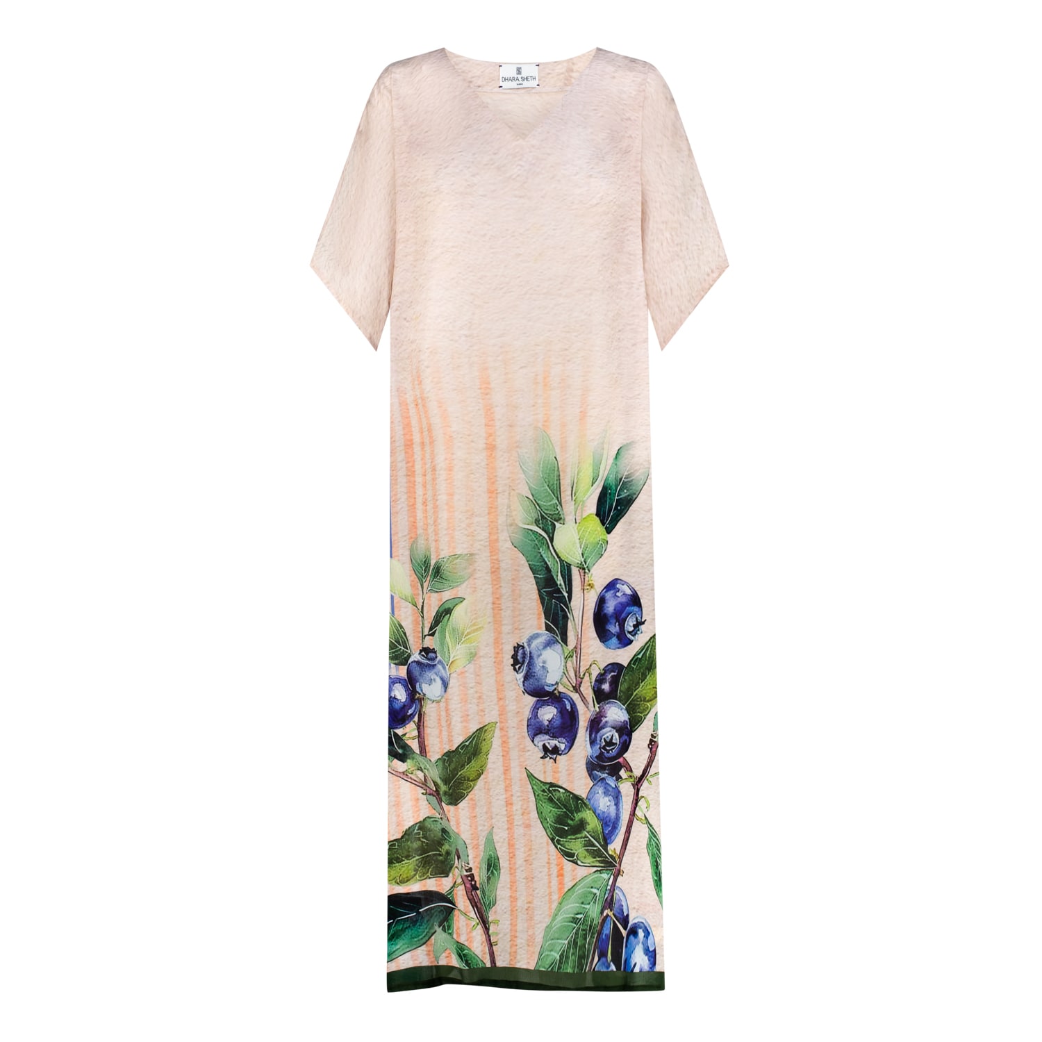 Dhara Sheth Dubai Women's The Breeze Sheer Long Kaftan With Side Slits