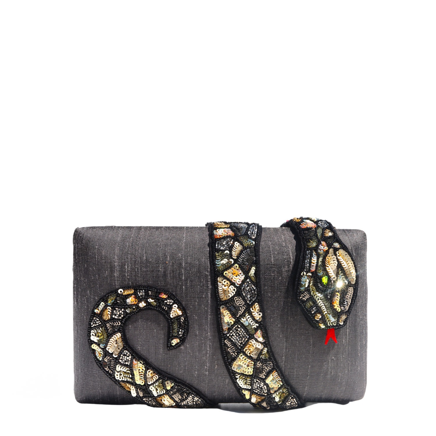 Shop Simitri Women's Grey / Gold / Black Gray Kaa In Grey/gold/black