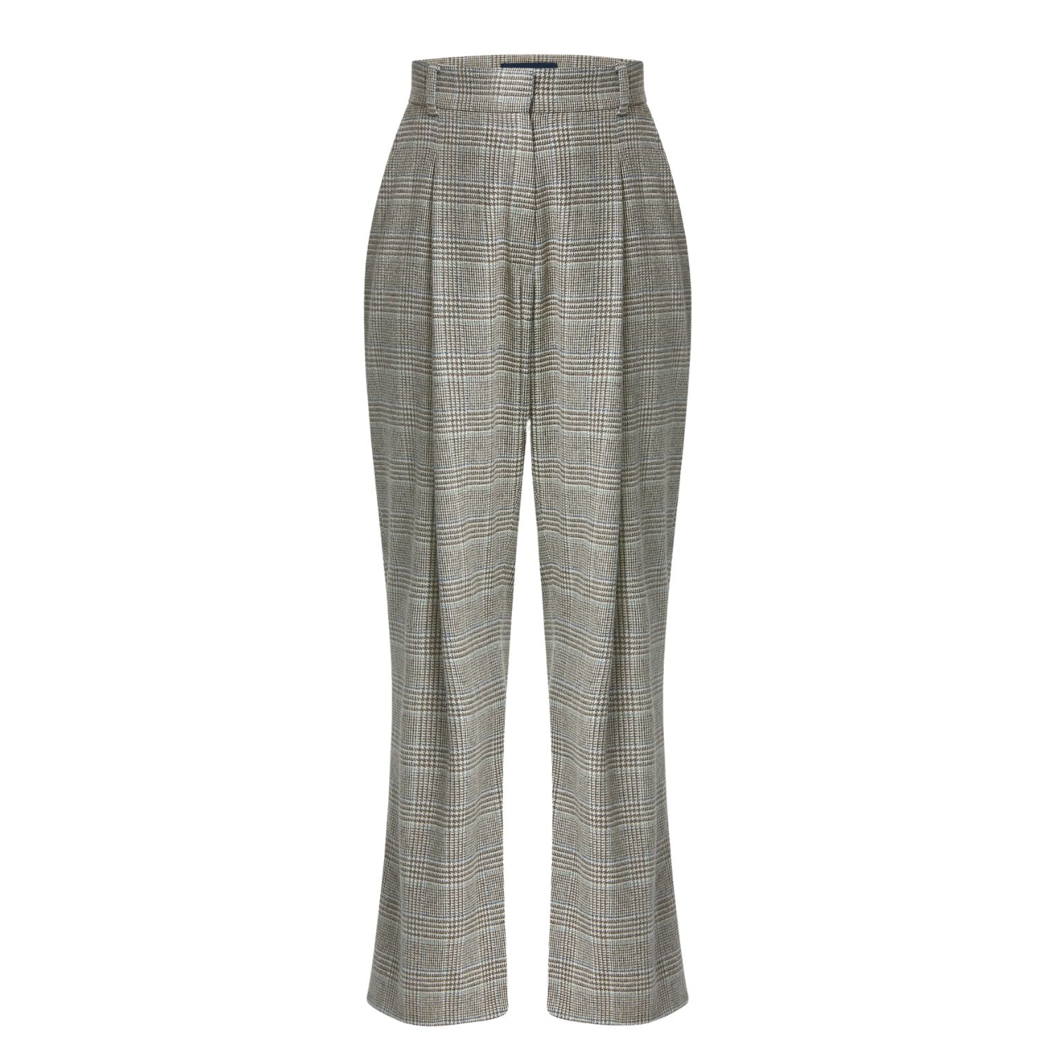 Helen Mcalinden Women's Neutrals Lyra Magee Plaid Trousers