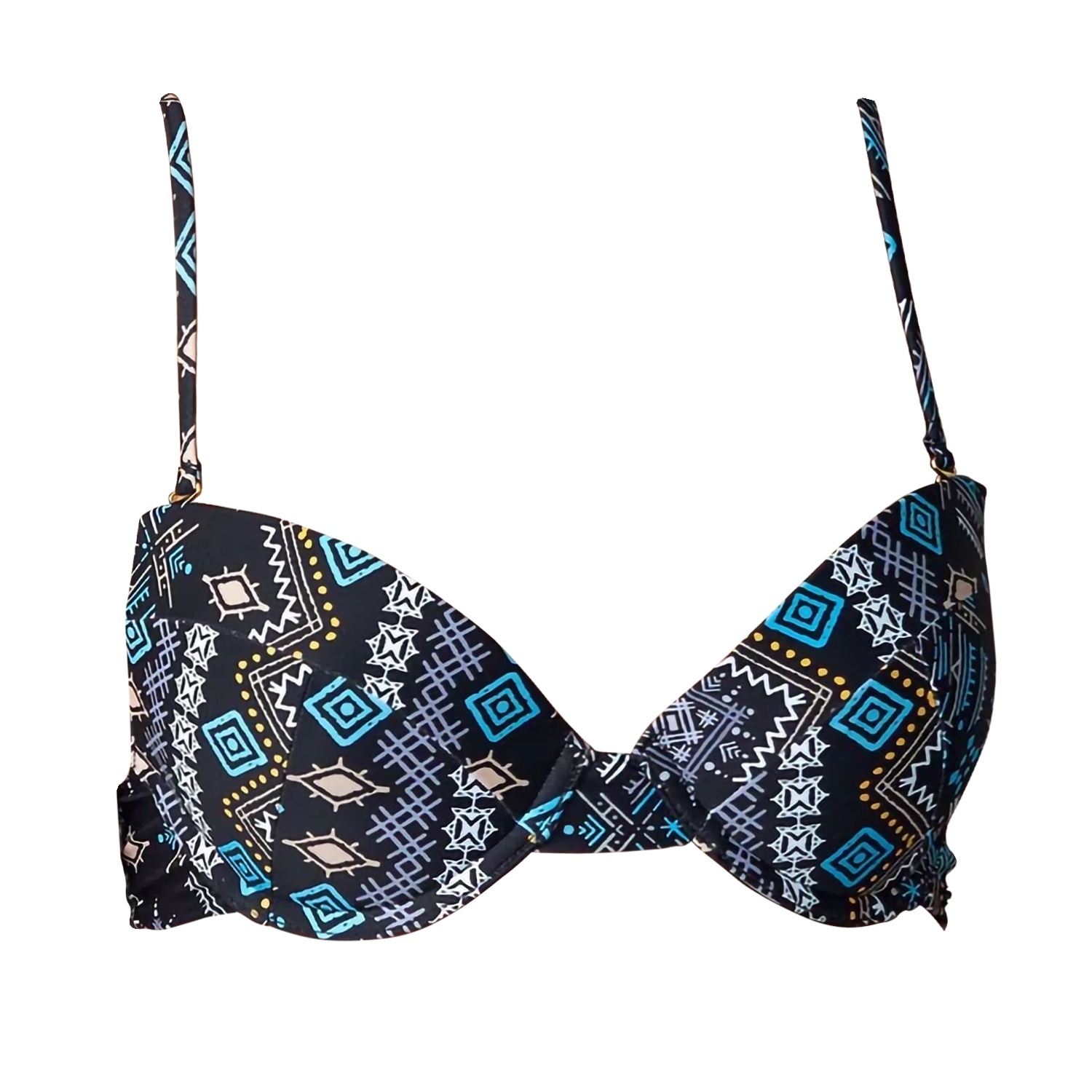 Women’s Claudia Bikini Top - Ethnic Print Extra Small La Michaux