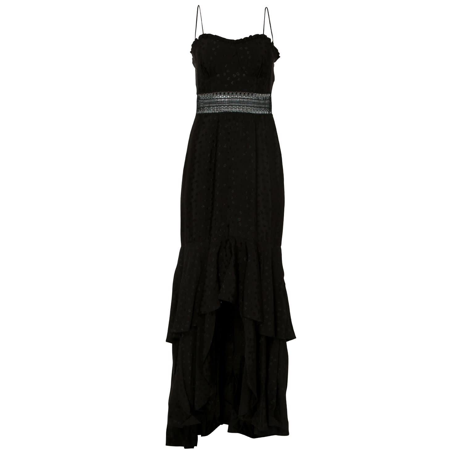 black high low maxi dress