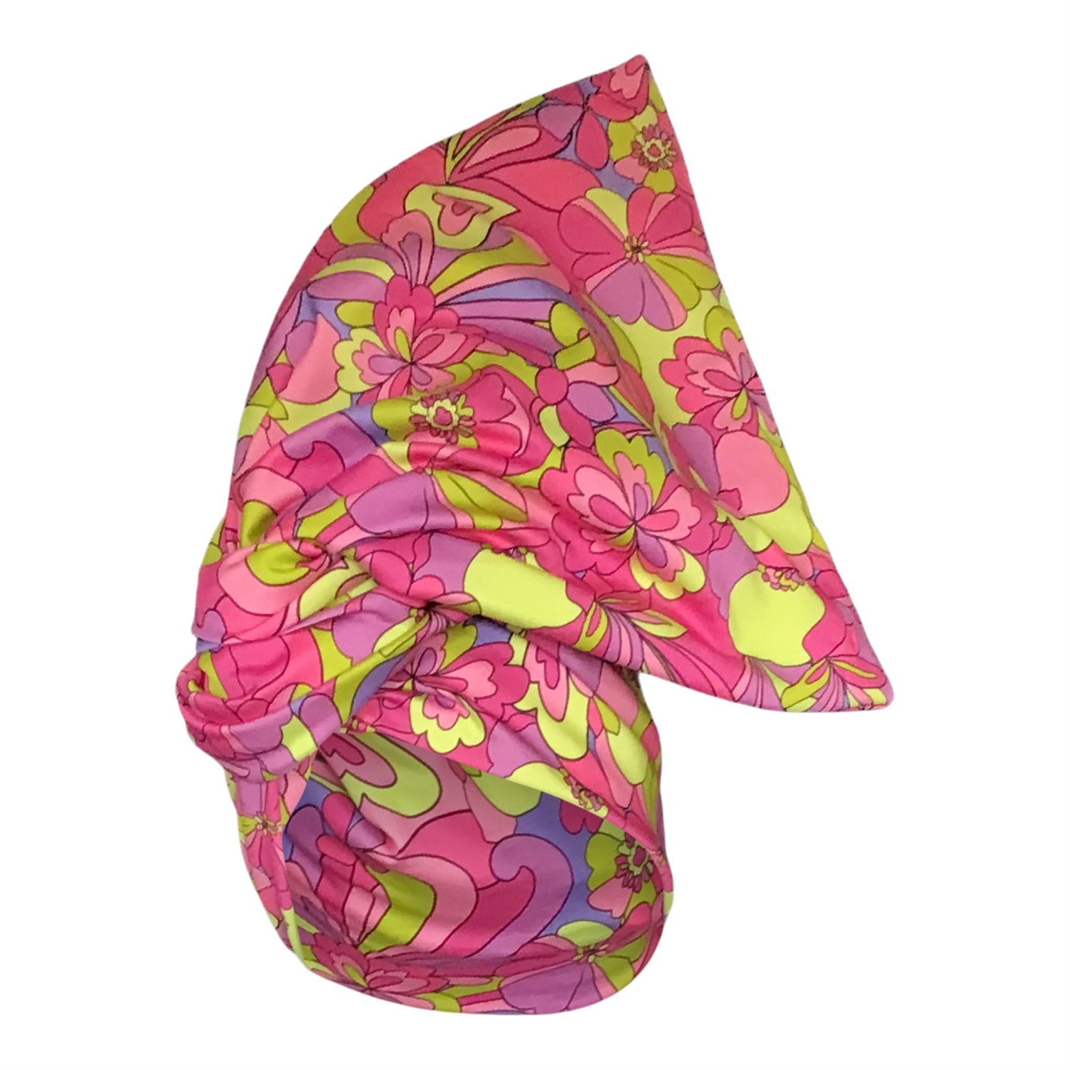 Romer Millinery Women's Twisturban Turban In Pink Mod Cotton Print In Pink
