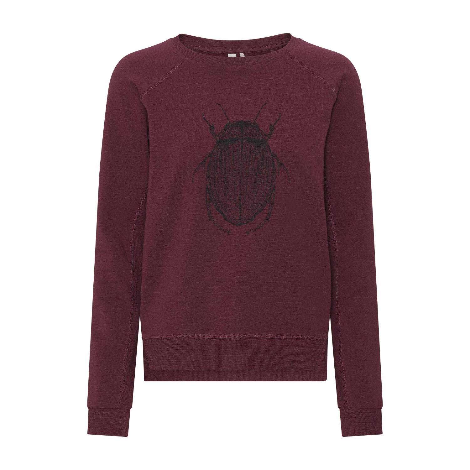 Grobund Women's The Organic Sweatshirt Martha Beetle- Red In Red