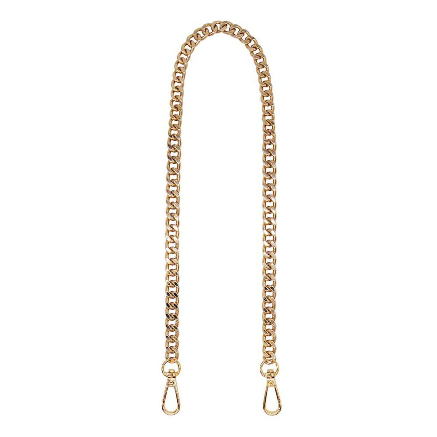 Luxe Short Gold Metal Chunky Chain Bag Strap, Johnny Loves Rosie