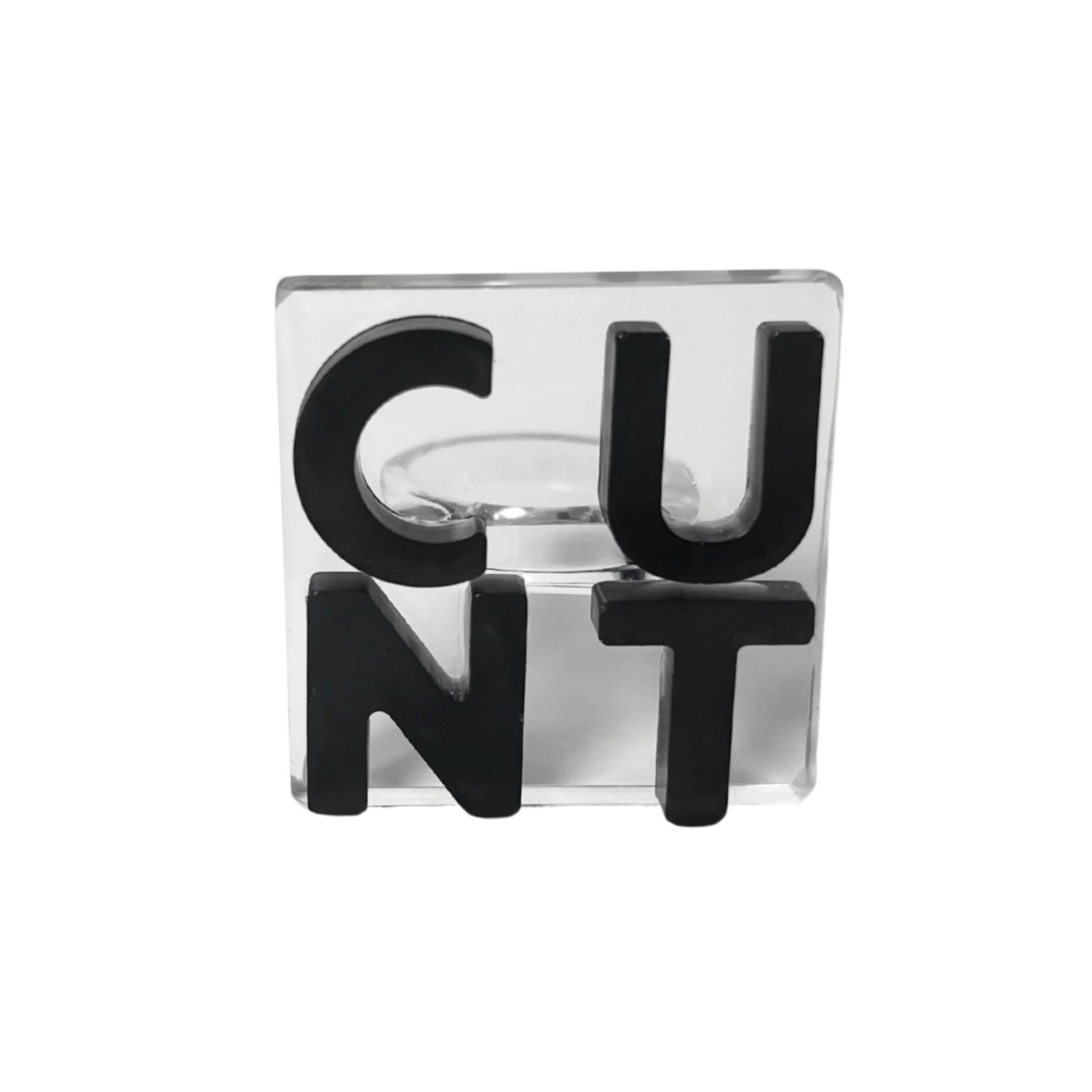 Studio Syg Women's Black Cunt Ring