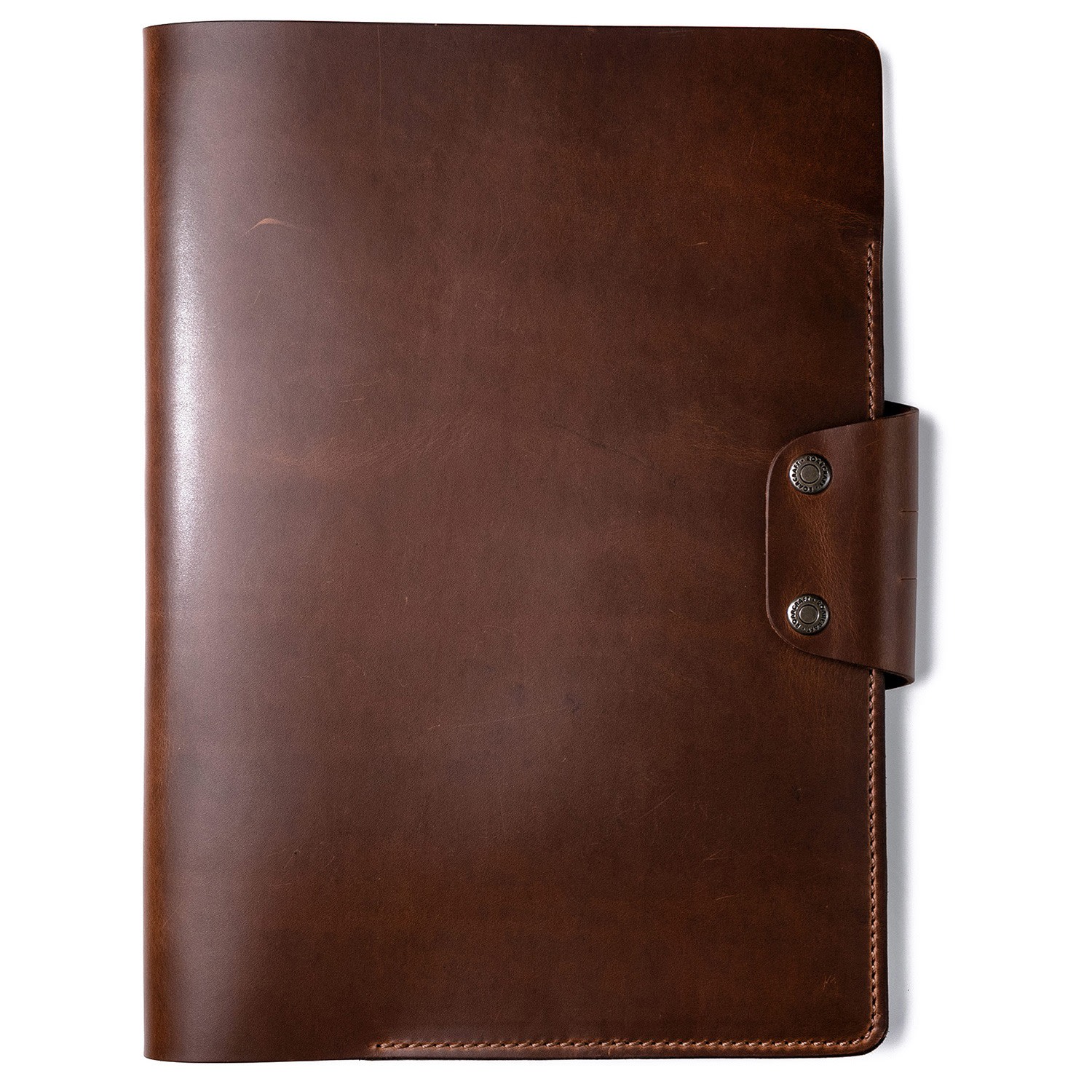 Hemingway A4 Padfolio - Document Organiser - Brown One Size Roarcraft