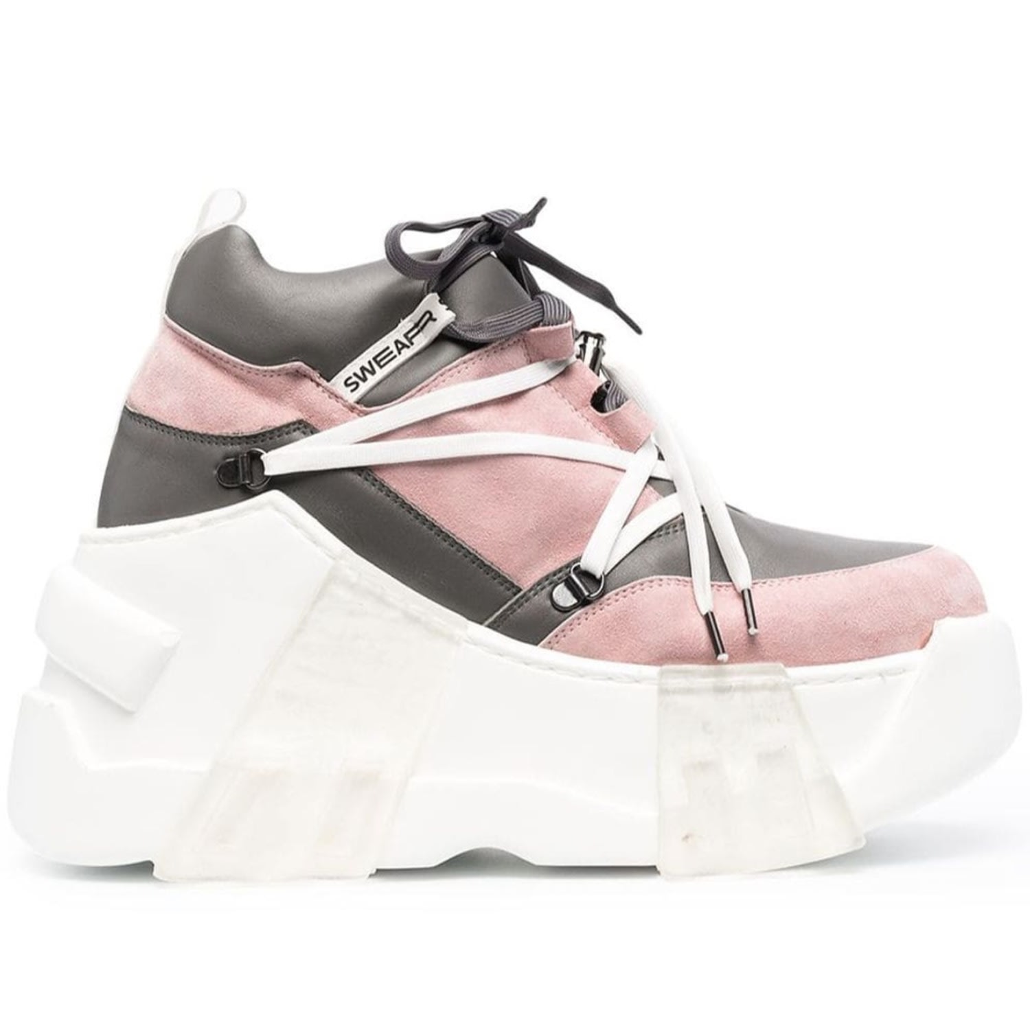 Swear Women's White / Pink / Purple Amazon Platform Sneakers - White & Pink In Multi