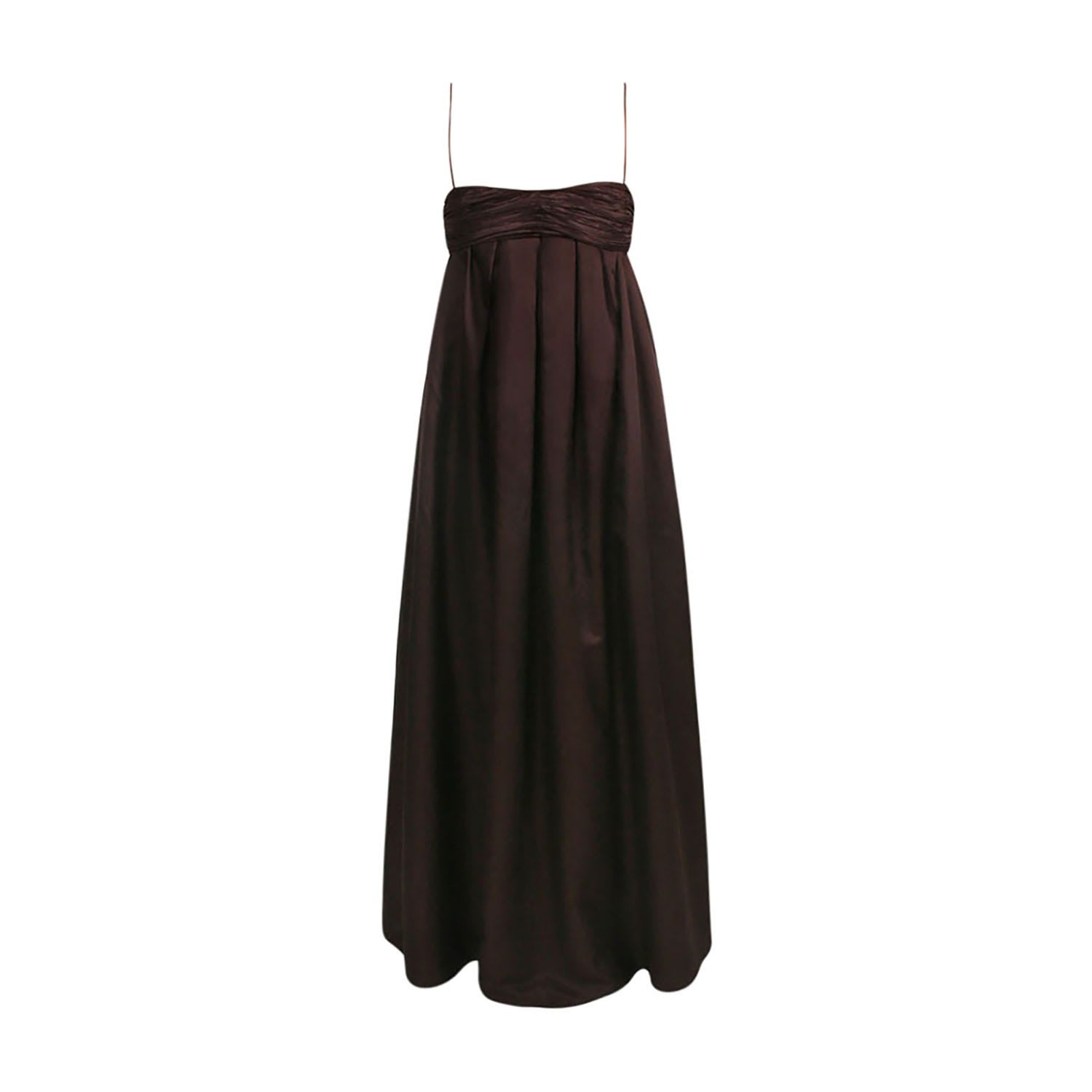 Nuaje Nuaje Isabelle Cotton Silk Mini Dress In Brown
