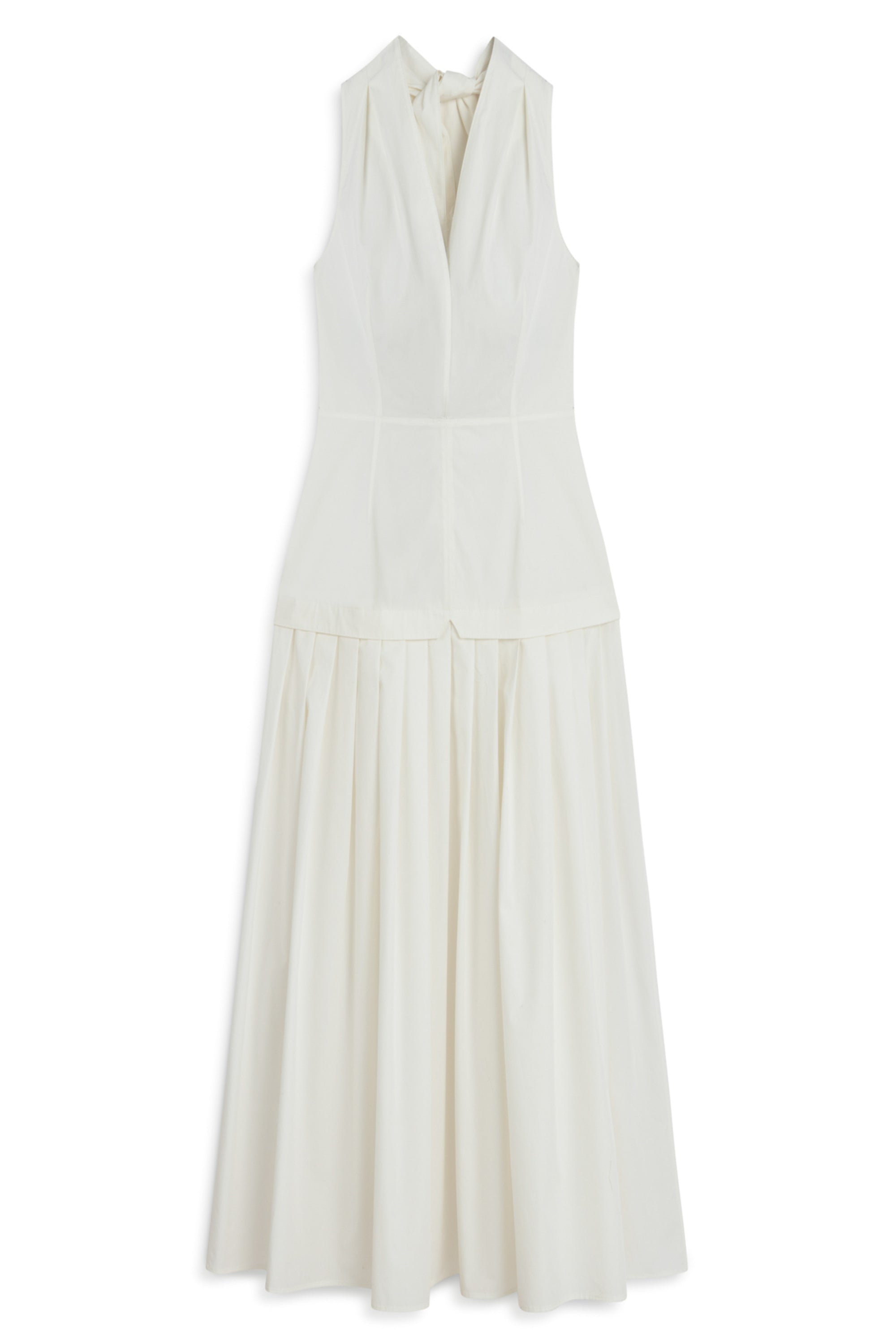 Nocturne Halter Neck Maxi Dress In White