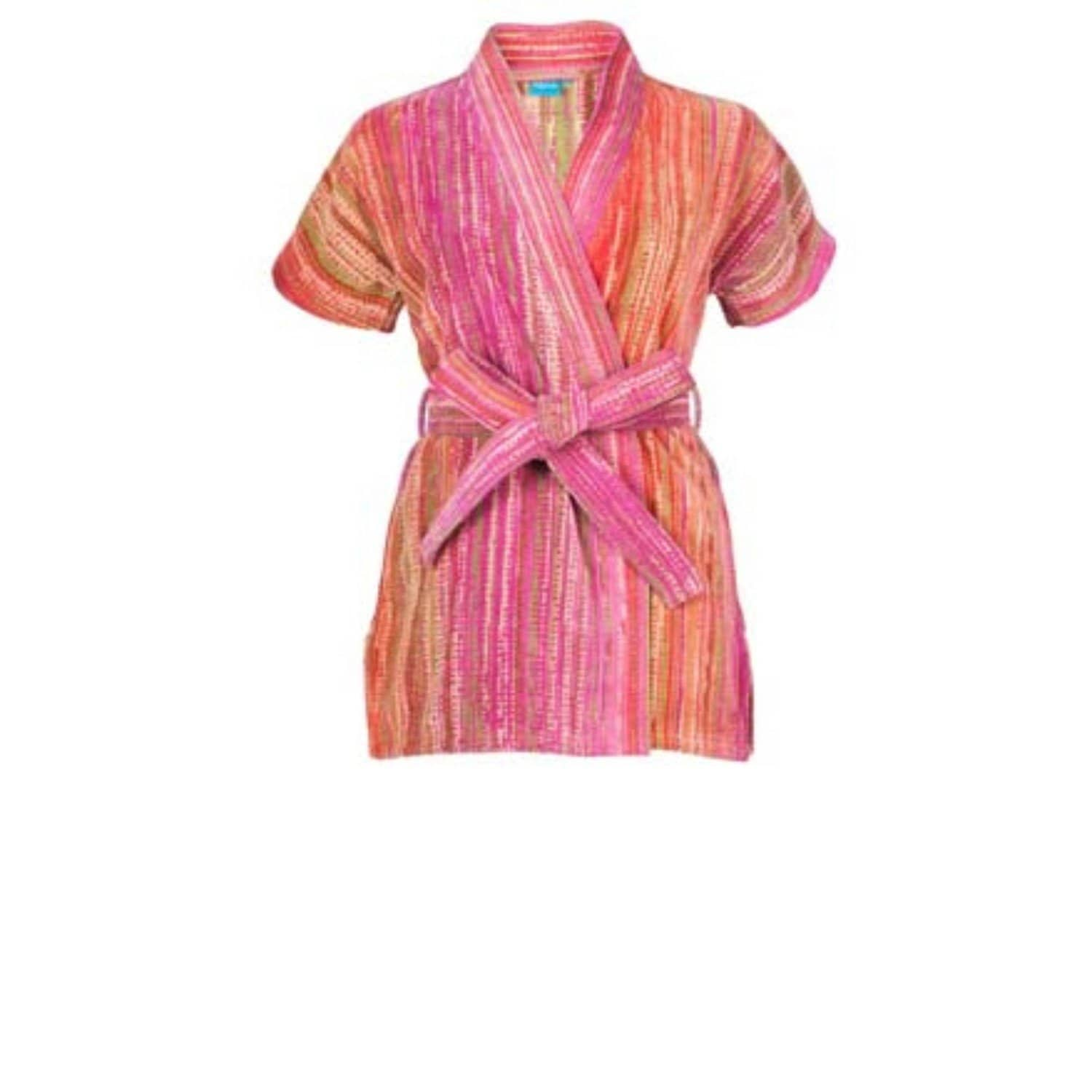 Pink Grass Beach Kimono By Elaiva