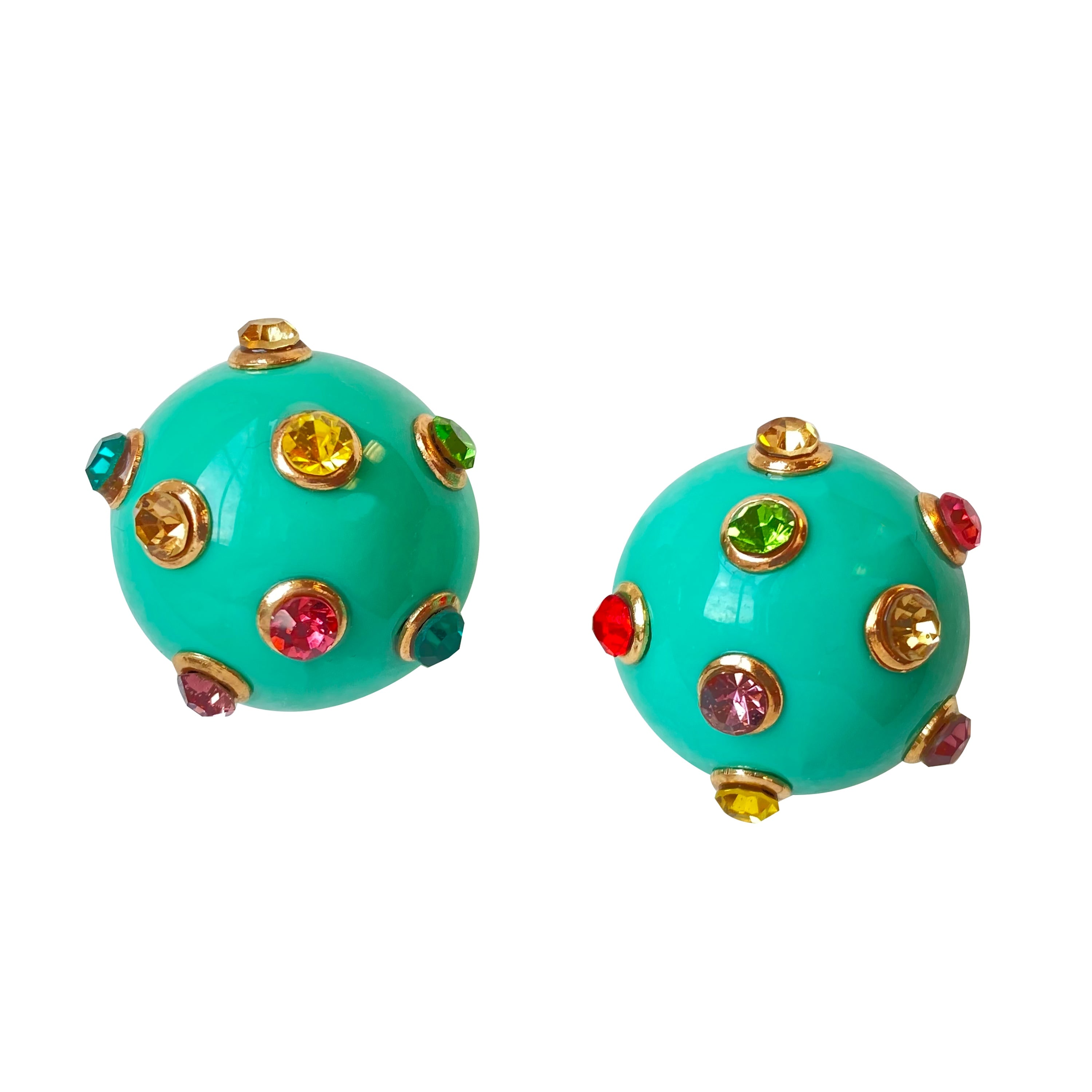 Smilla Brav Women's Green Earrings Ronda