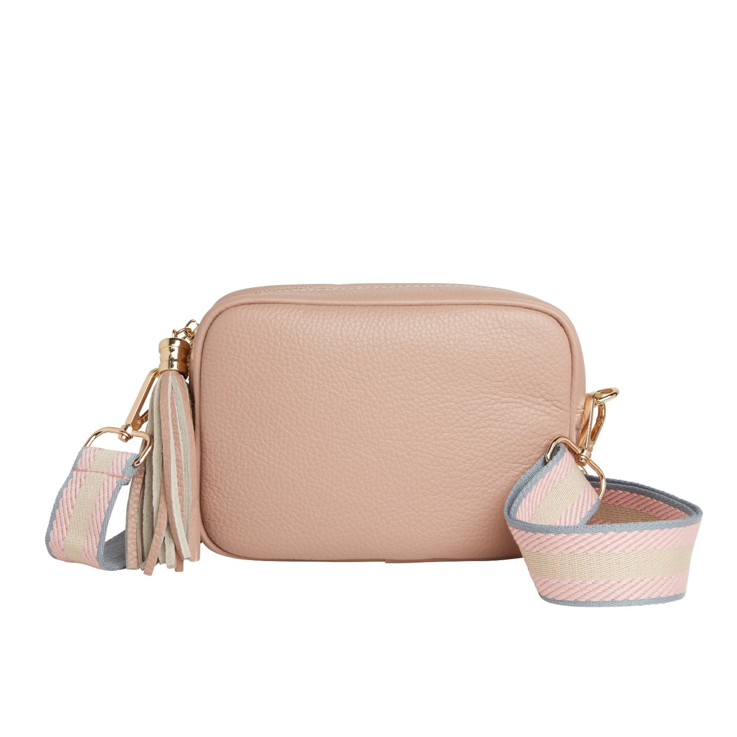 Women’s Pink / Purple Verona Crossbody Tassel Blush Bag With Pastel Pink Strap One Size Betsy & Floss