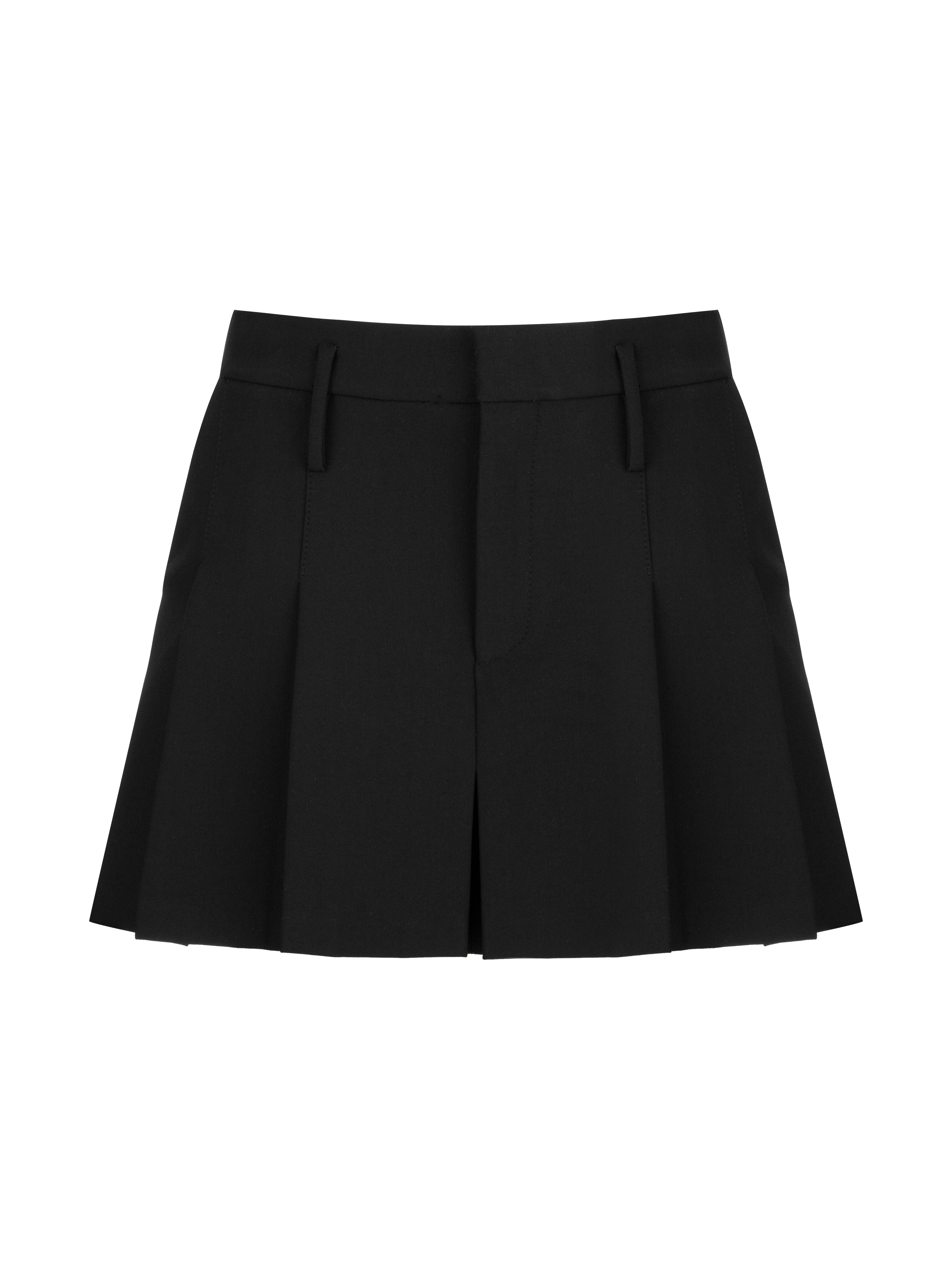 Shop Nocturne Women's Black Pleated Mini Skirt