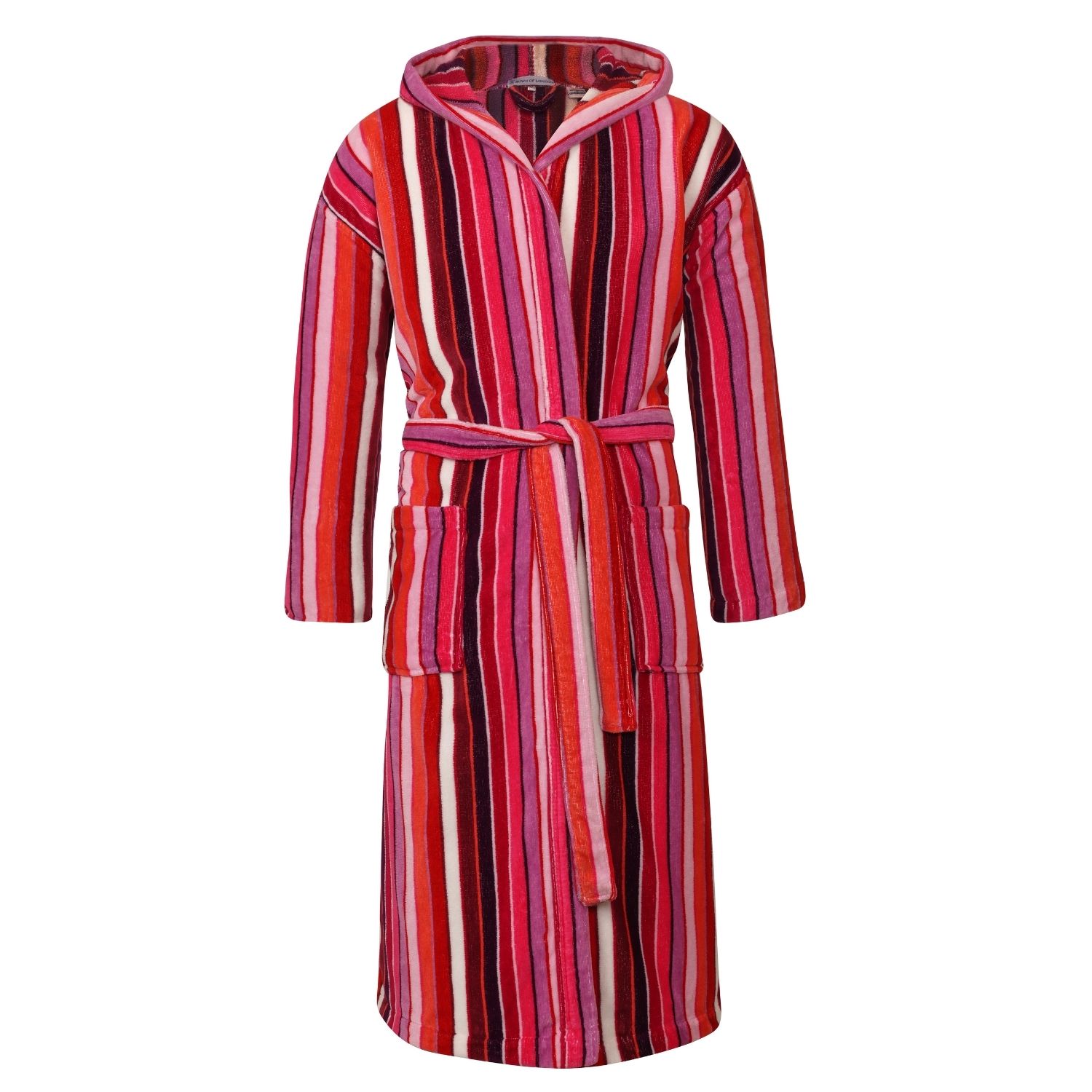 Bown Of London Pink / Purple Women's Hooded Dressing Gown Pink In Red