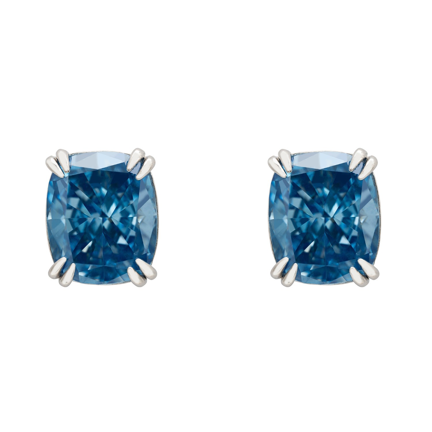 Women’s Blue / Silver Helena Blue Topaz Stud Earrings Silver Latelita