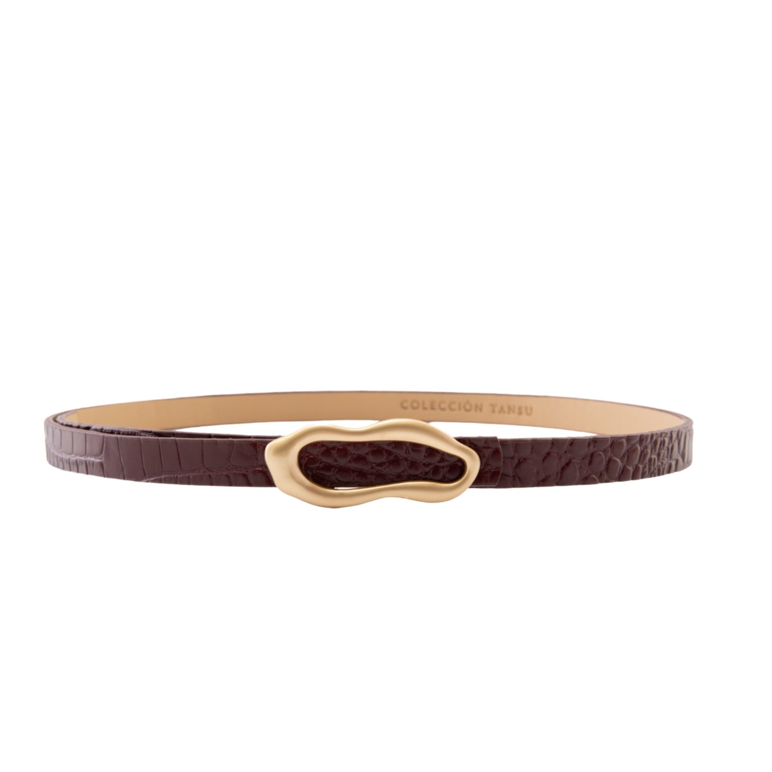 Colección Tansu Women's Red Chloe Leather Belt In Red