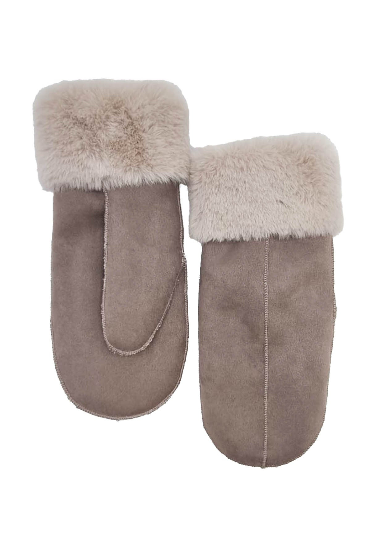 Nooki Design Women's Neutrals Fleur Mittens In Mink In Brown