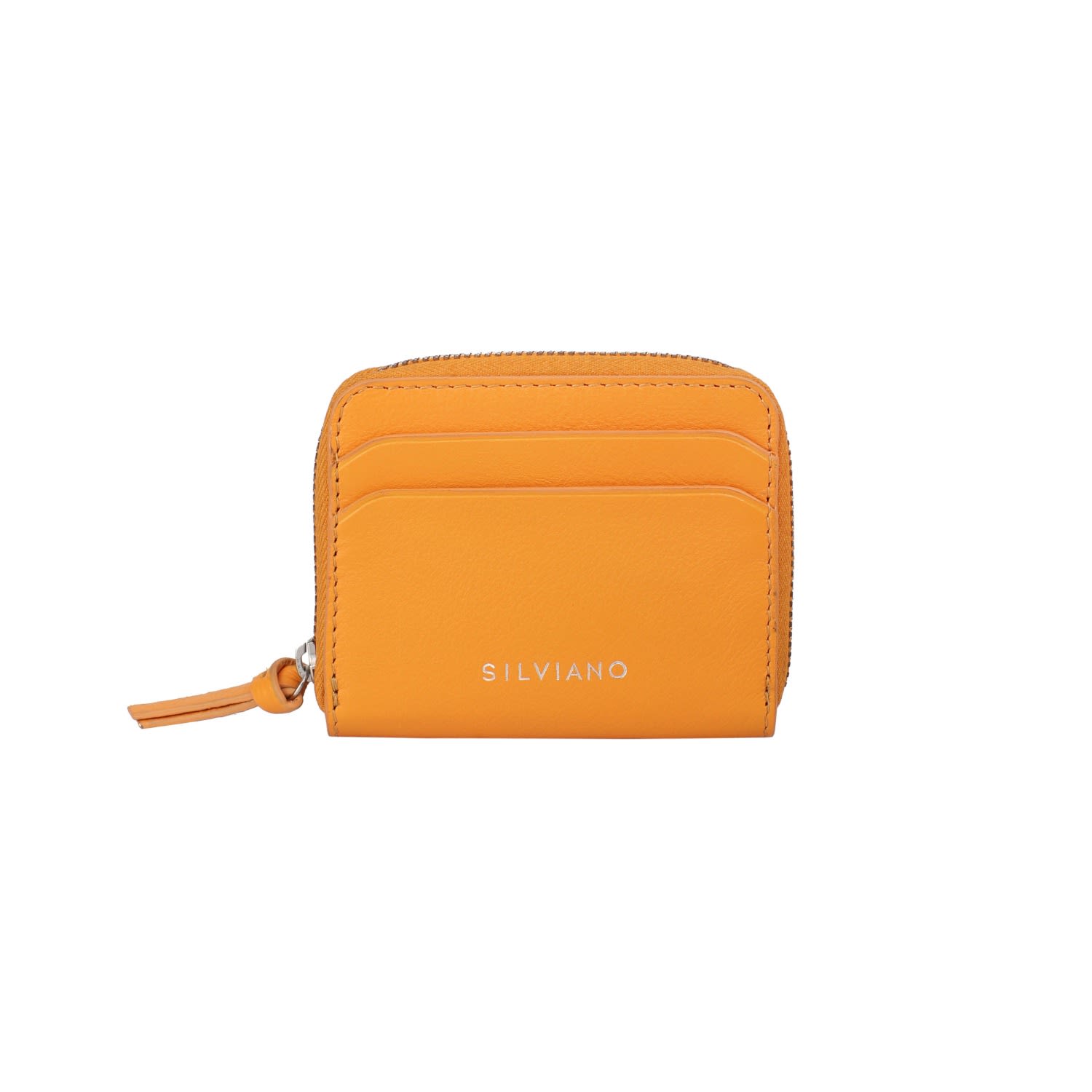 Women’s Yellow / Orange Silviano Amber Zip Around Wallet - Sunny Yellow Chic For Daily Essentials