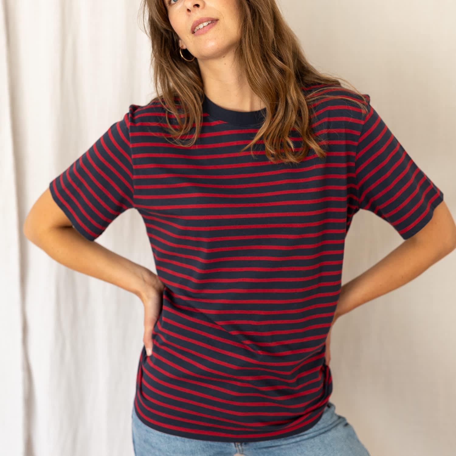 Maggie V-Neck Organic Cotton T-Shirt, Tops & T-Shirts