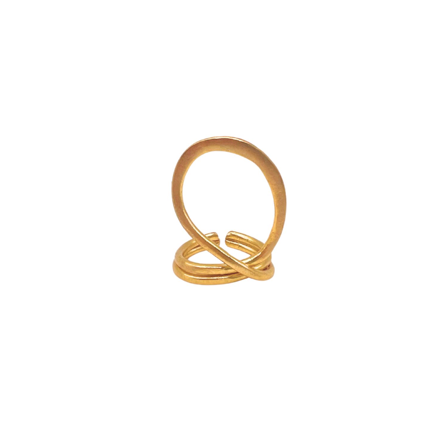 Les Reines Women's The Linéa - Adjustable Ring 24k Gold Plated In Gold
