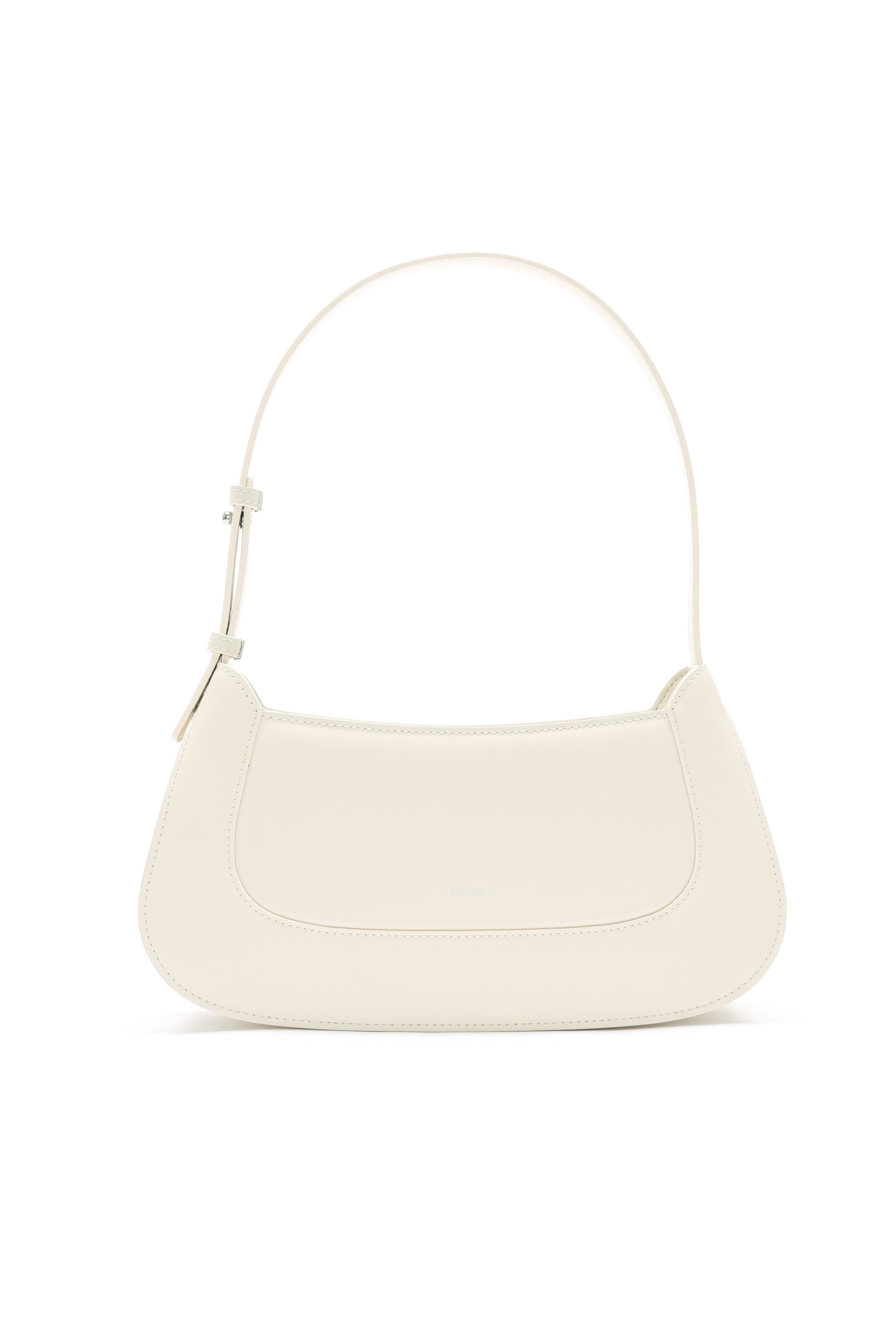 Amy Lynn Women's Dakota White Shoulder Baguette Bag In White