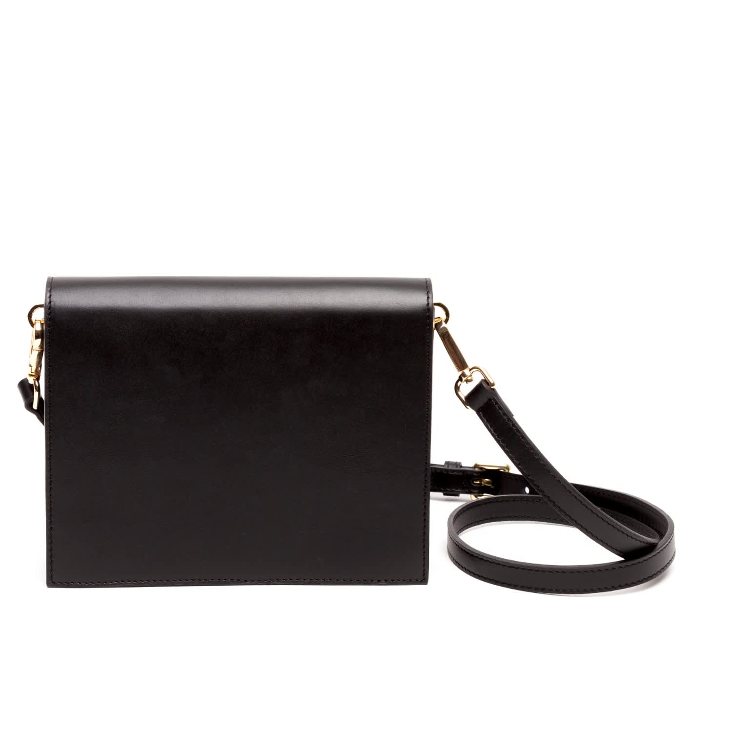 Margaux Black Leather & Suede Crossbody Bag, Primo Luxe