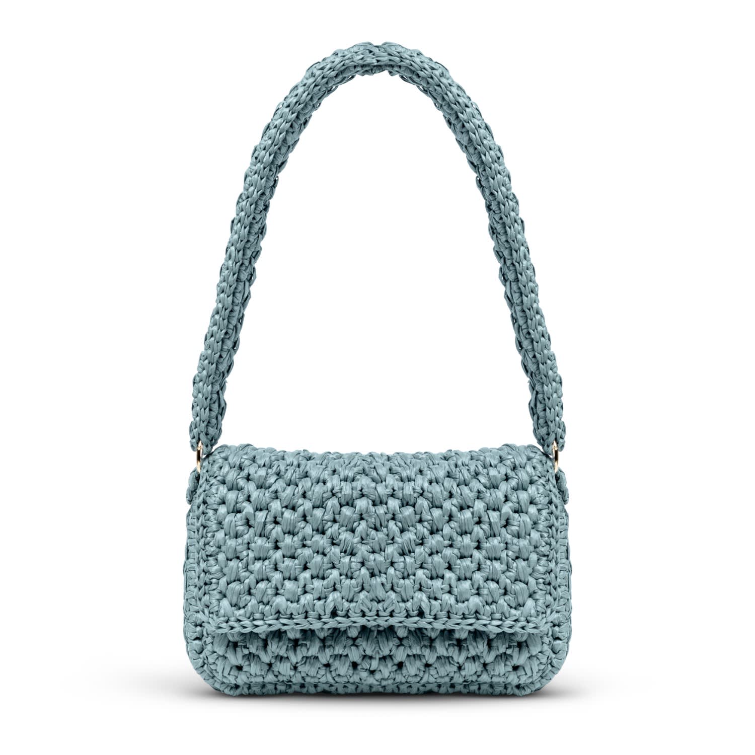 Yova Women's Raffia Baguette Bag Sage Green In Green