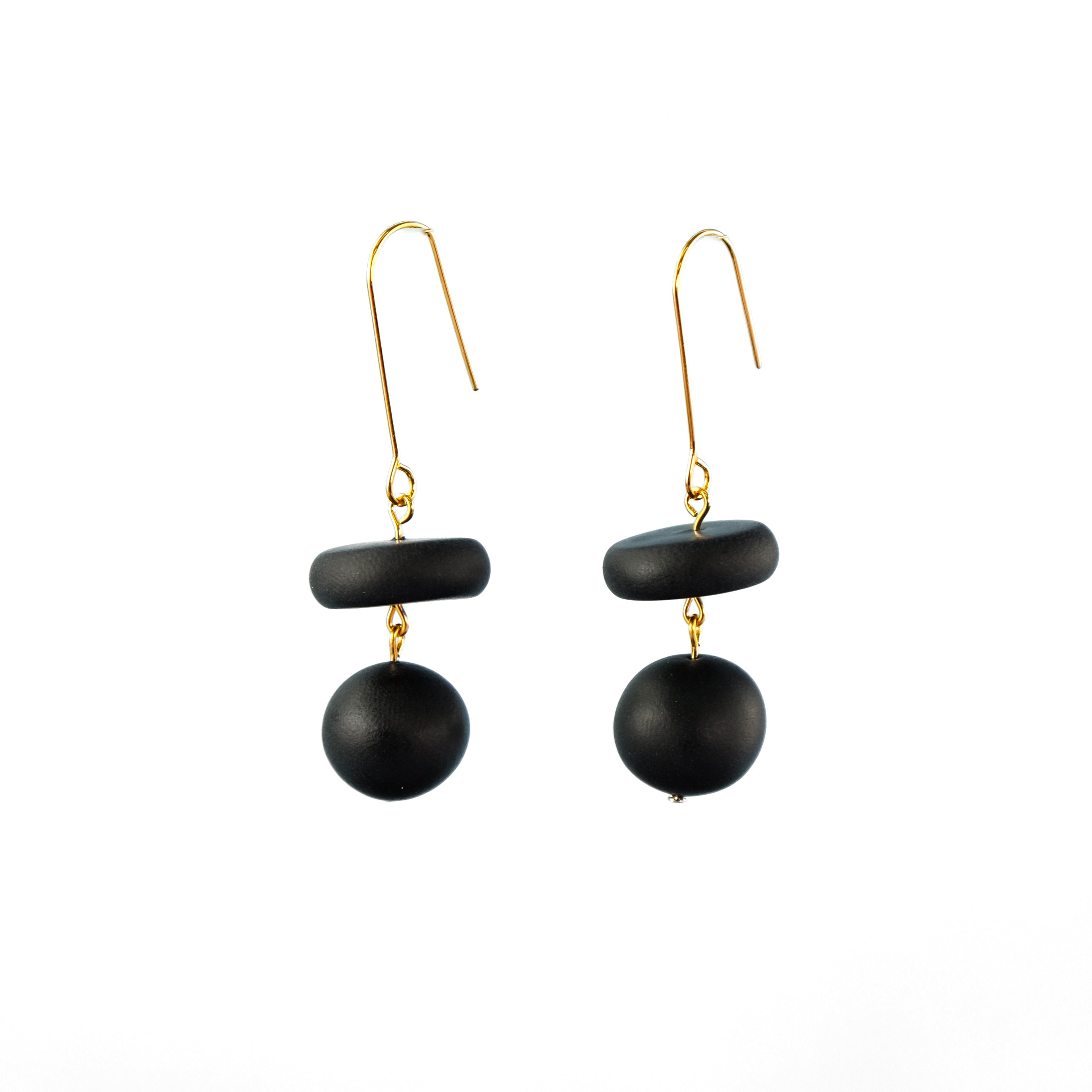 By Chavelli Women's Bead Dangle Earrings In Black
